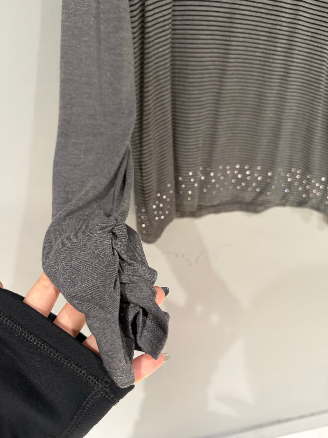 stripe pattern cubic point long sleeve 상품이미지6