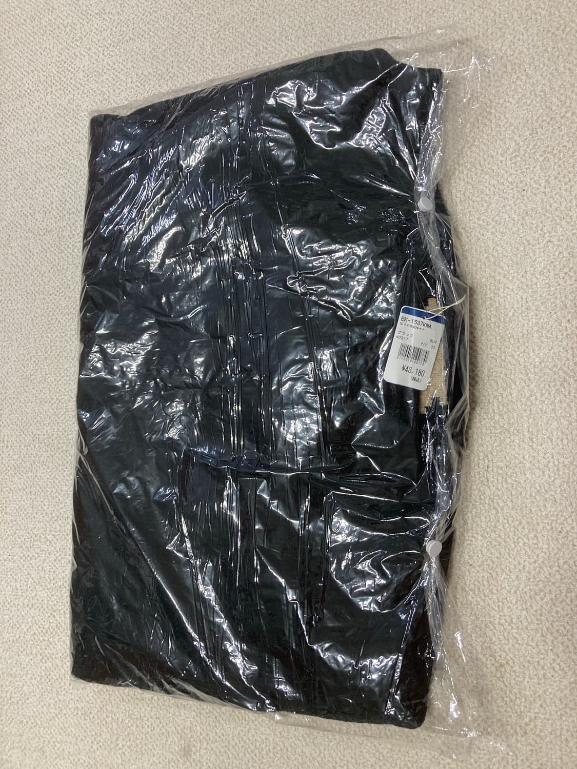 [3]캐피탈 5G 울 본 니트 크루넥 블랙 미개봉 새상품 상품이미지4