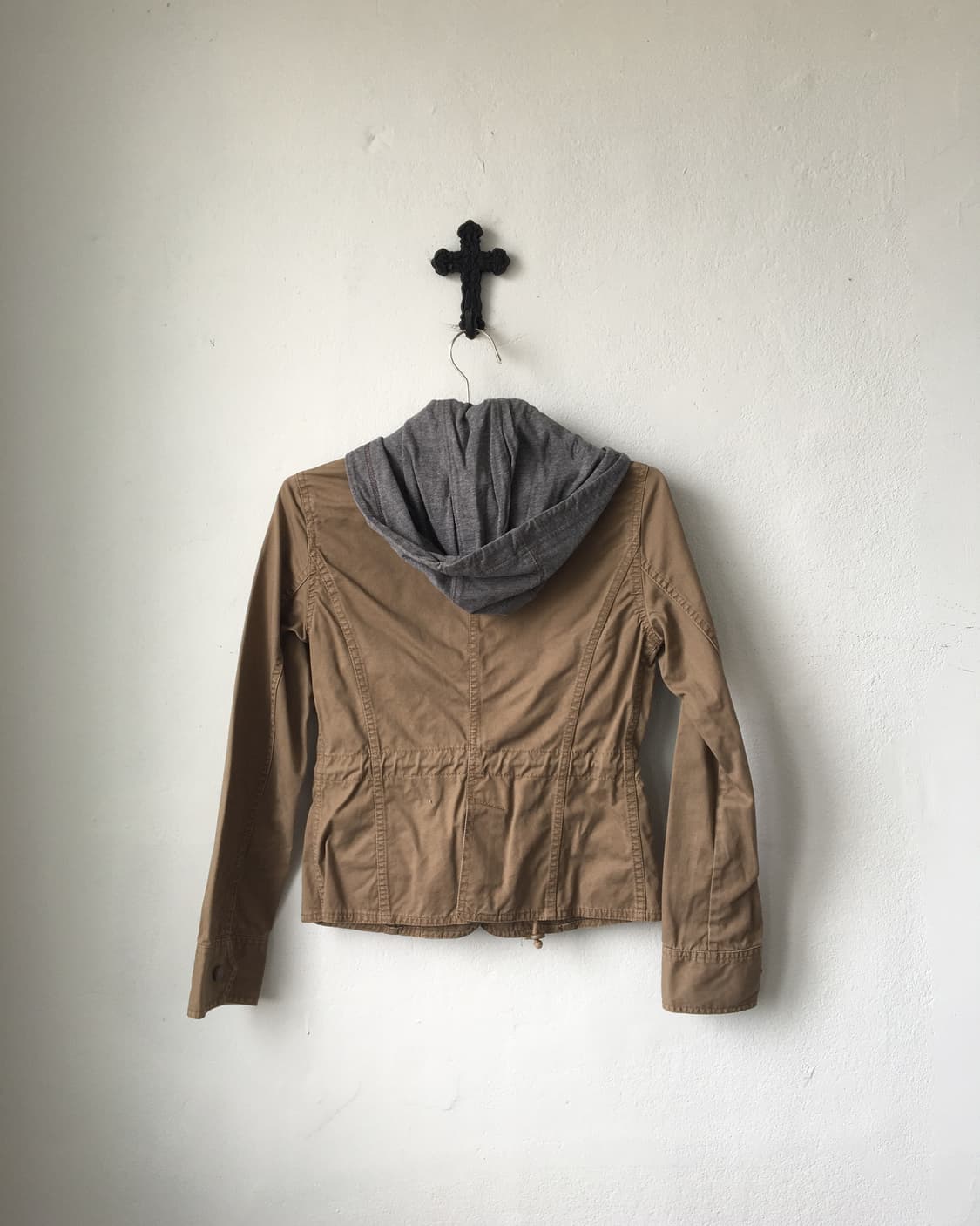 Benetton hood layer multi pocket jacket 상품이미지3