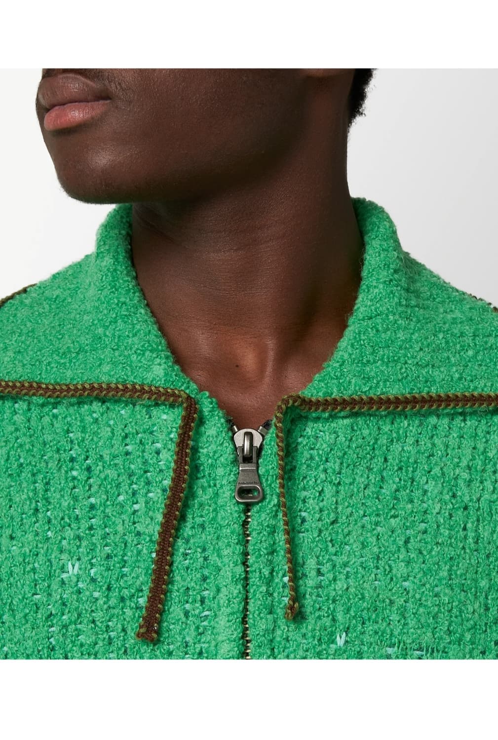 앤더슨벨 테틀린 하프 집업 스웨터 그린 상품이미지3