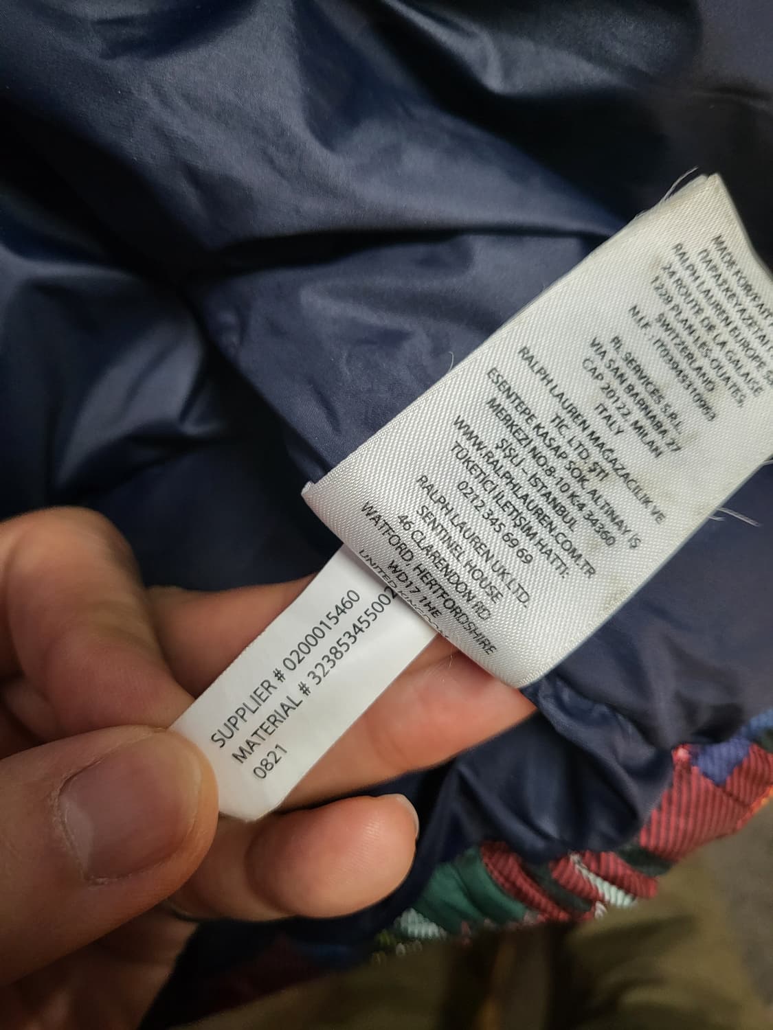 폴로  체크 패딩 상품이미지6