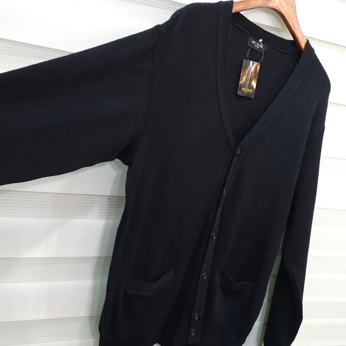MC NINE HOMME 블랙 가디건- LL 상품이미지4