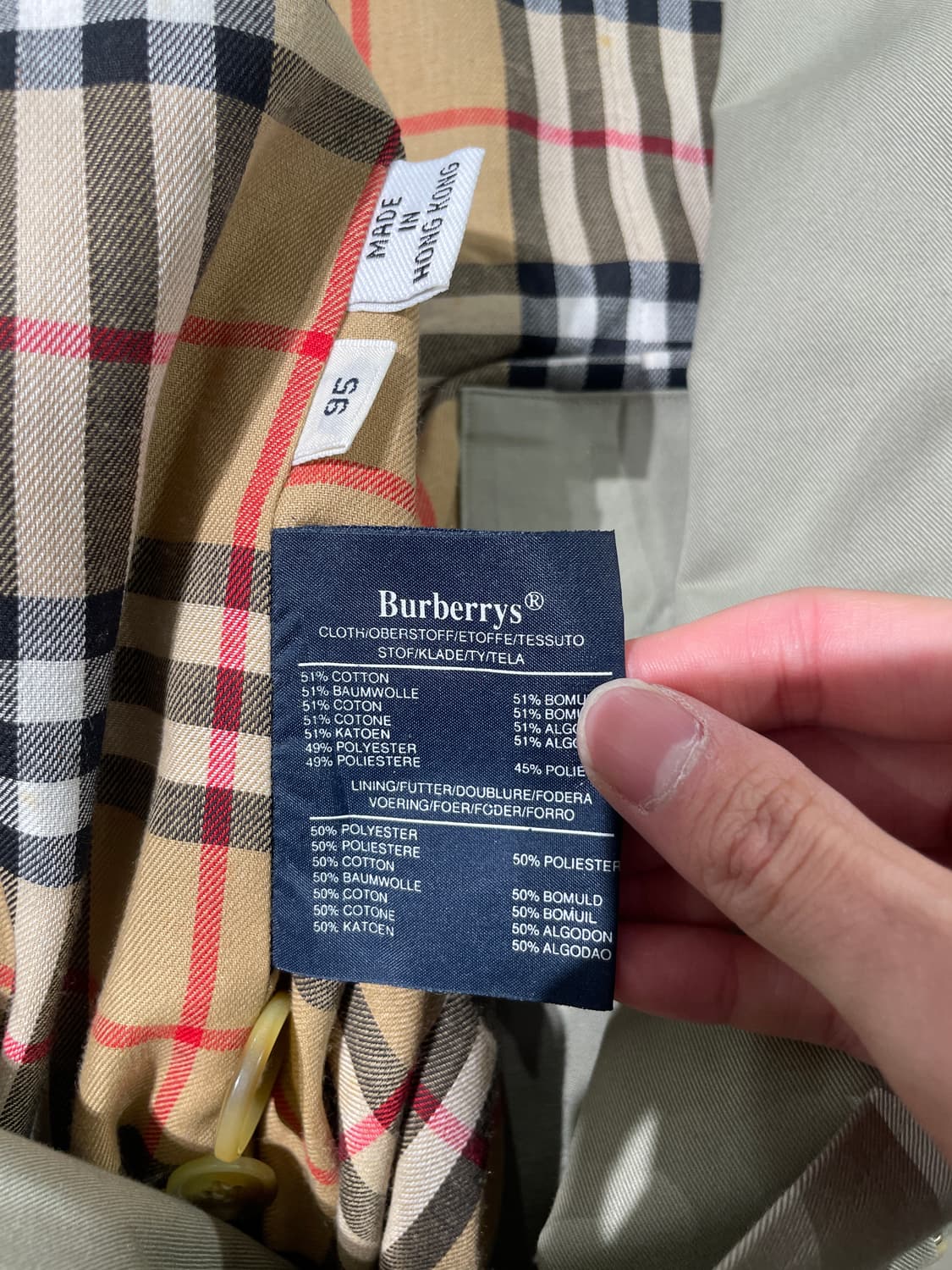 버버리 라이트 올리브 벨티드 트렌치 코트 상품이미지9