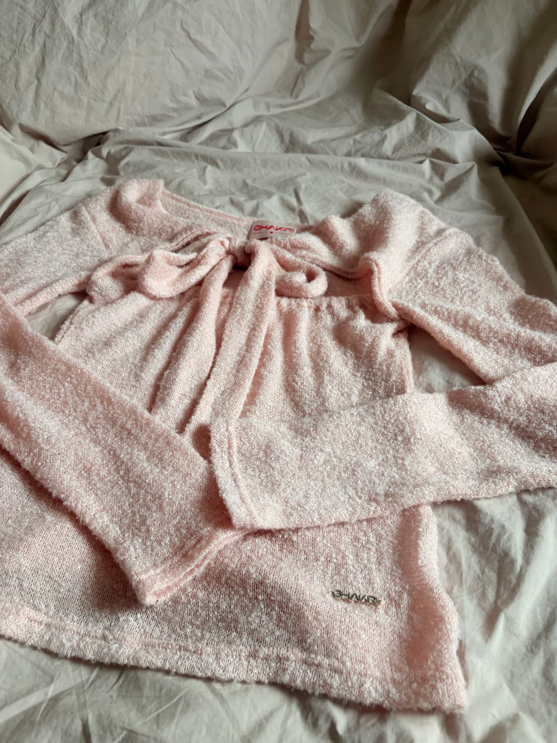 [미발매 제품] 샤키리 리본 니트 상품이미지2