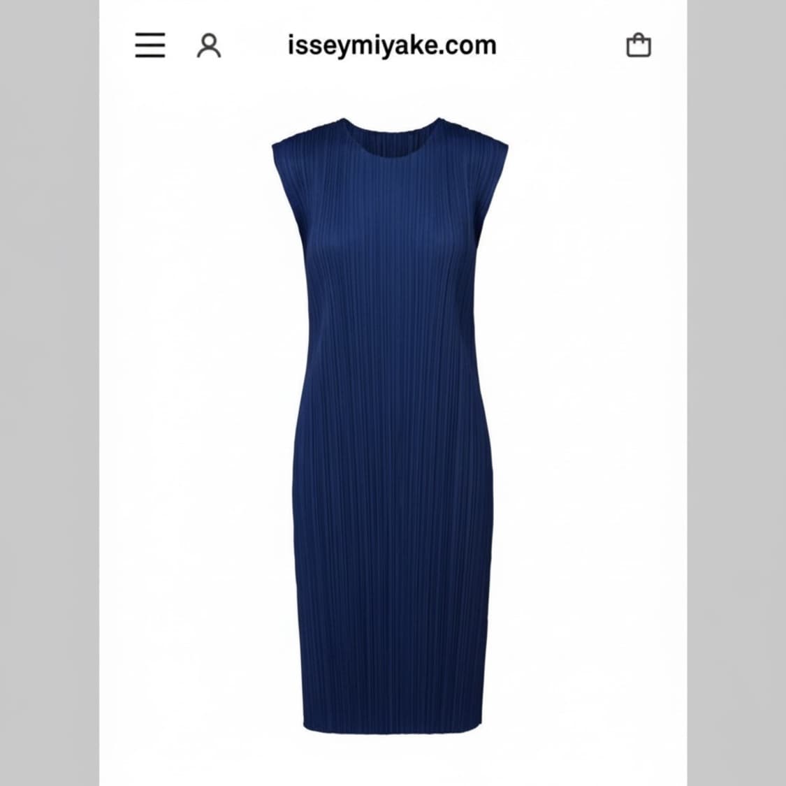 이세이미야케 플리츠 플리즈 슬리브리스 미디 원피스 상품이미지1