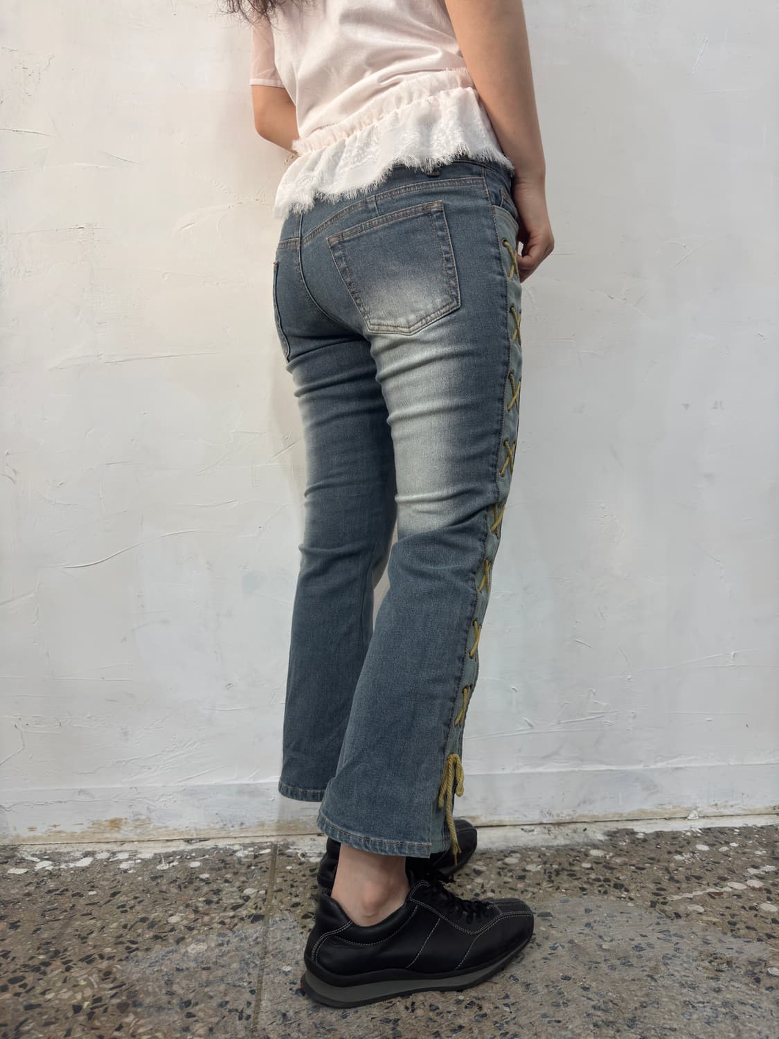 eyelet denim pants 상품이미지5