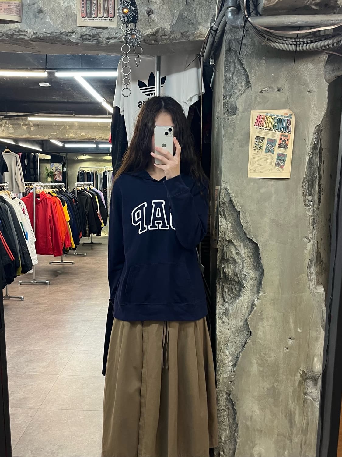 갭 후드티 네이비 L #csz2031 상품이미지1