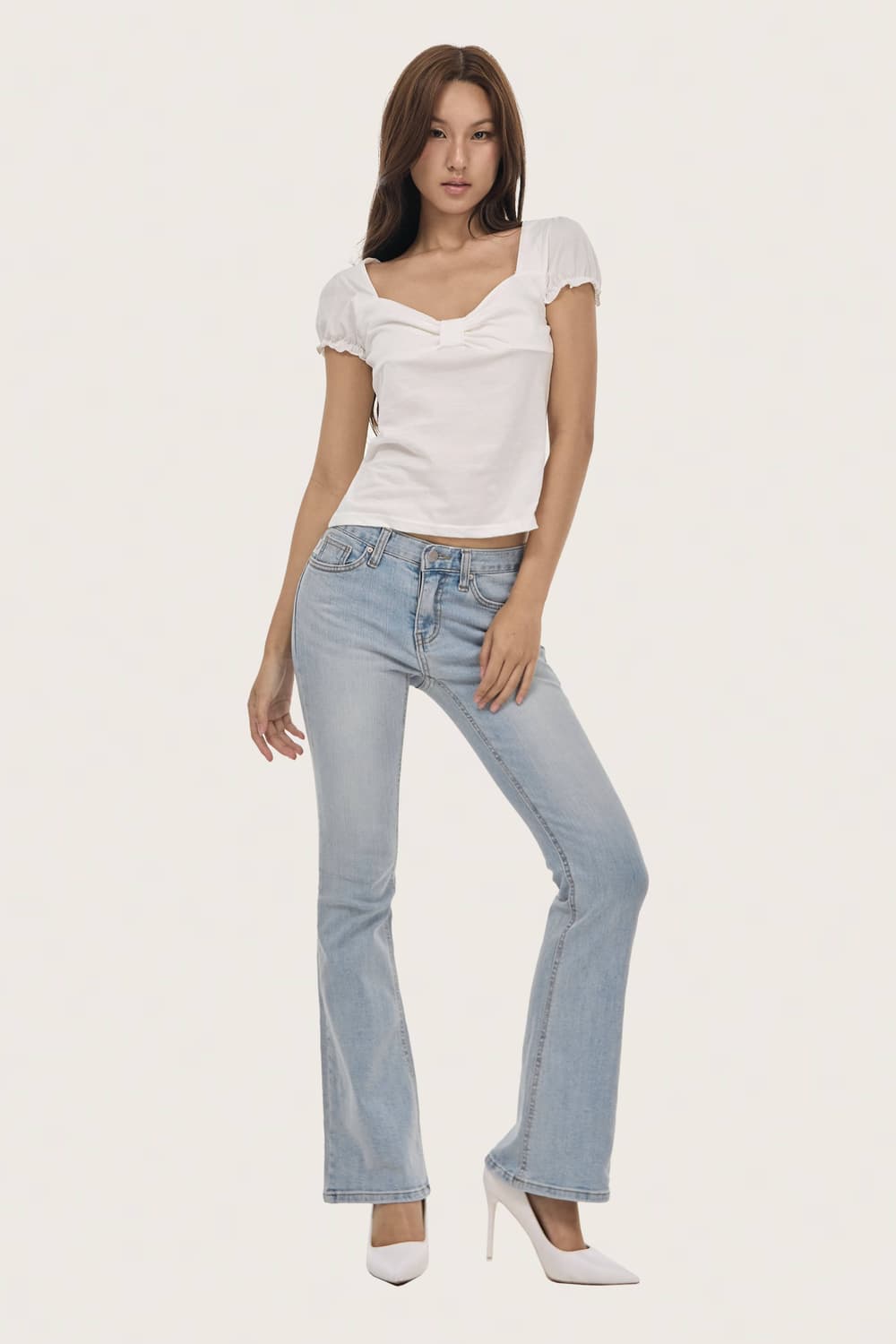 새상품) 클리시어 소다 로우라이즈 진 바지 상품이미지1