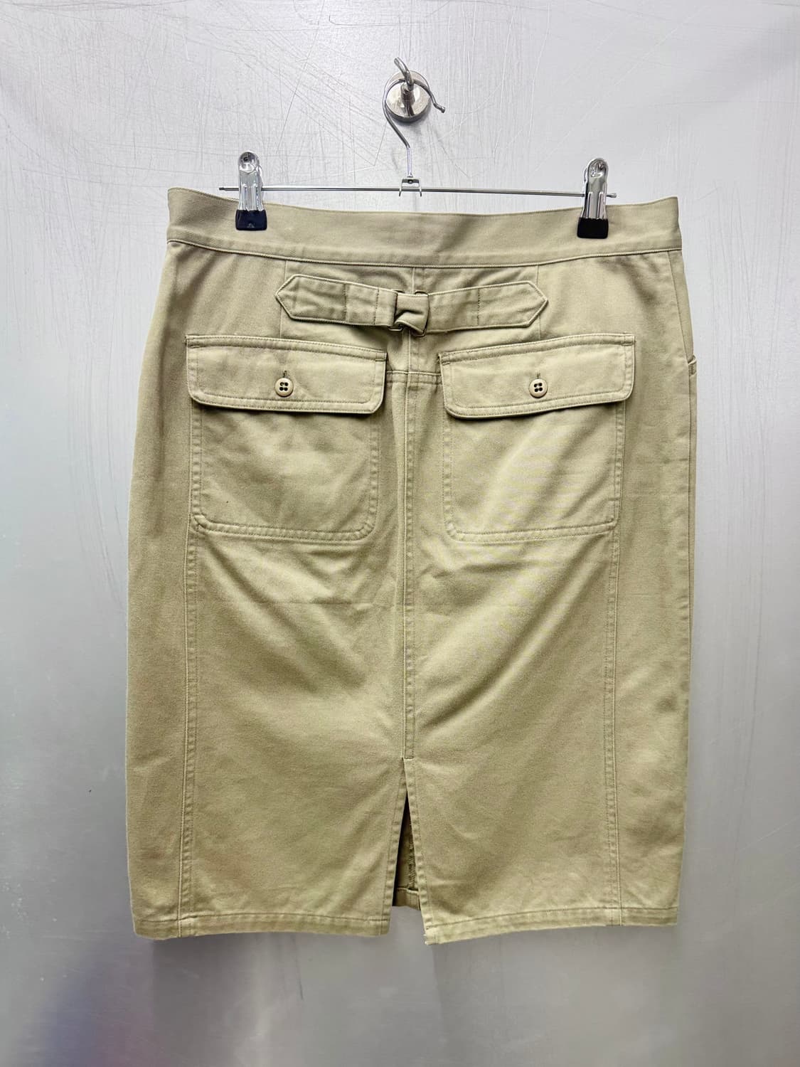 Ralph Lauren 랄프로렌 카키색상 코튼 미디스커트 상품이미지1