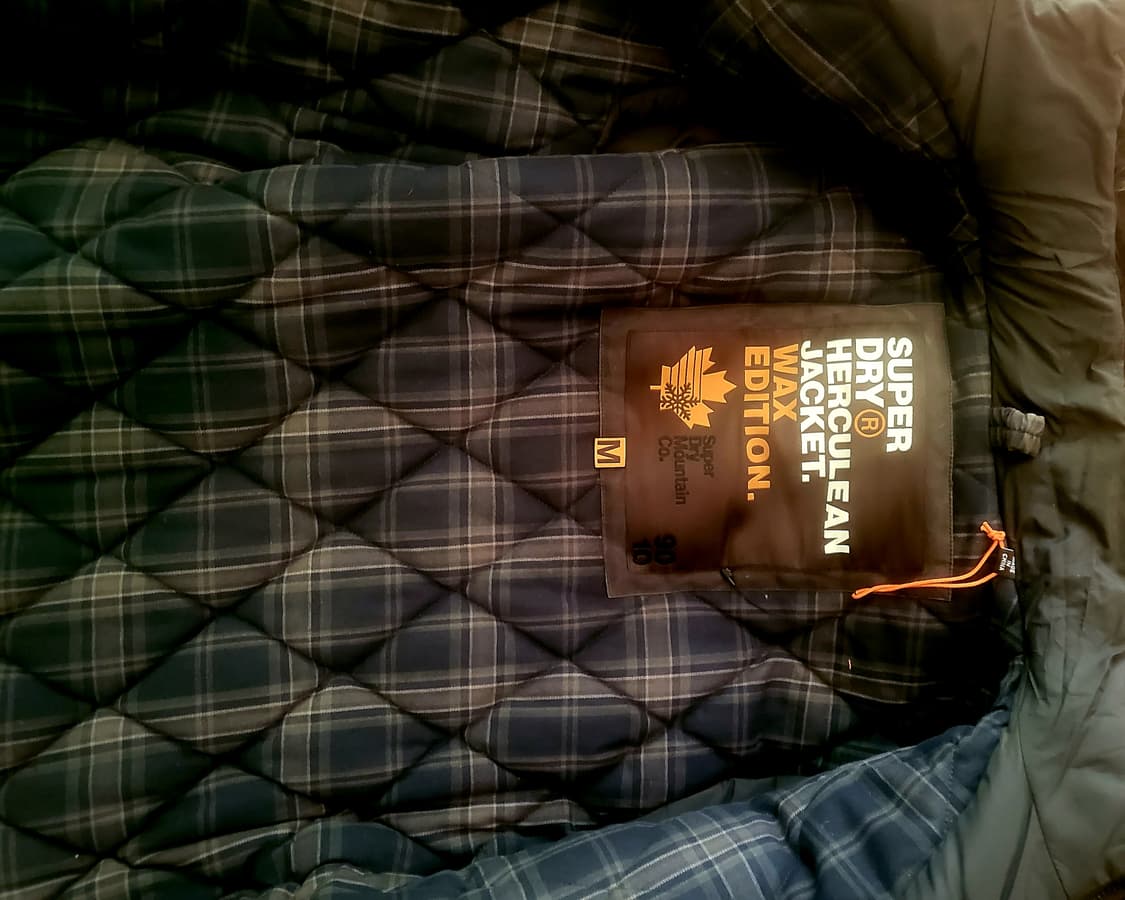 [미착용 새상품] *SUPERDRY  에베레스트 에디션 왁스 밀리터리자켓 상품이미지5