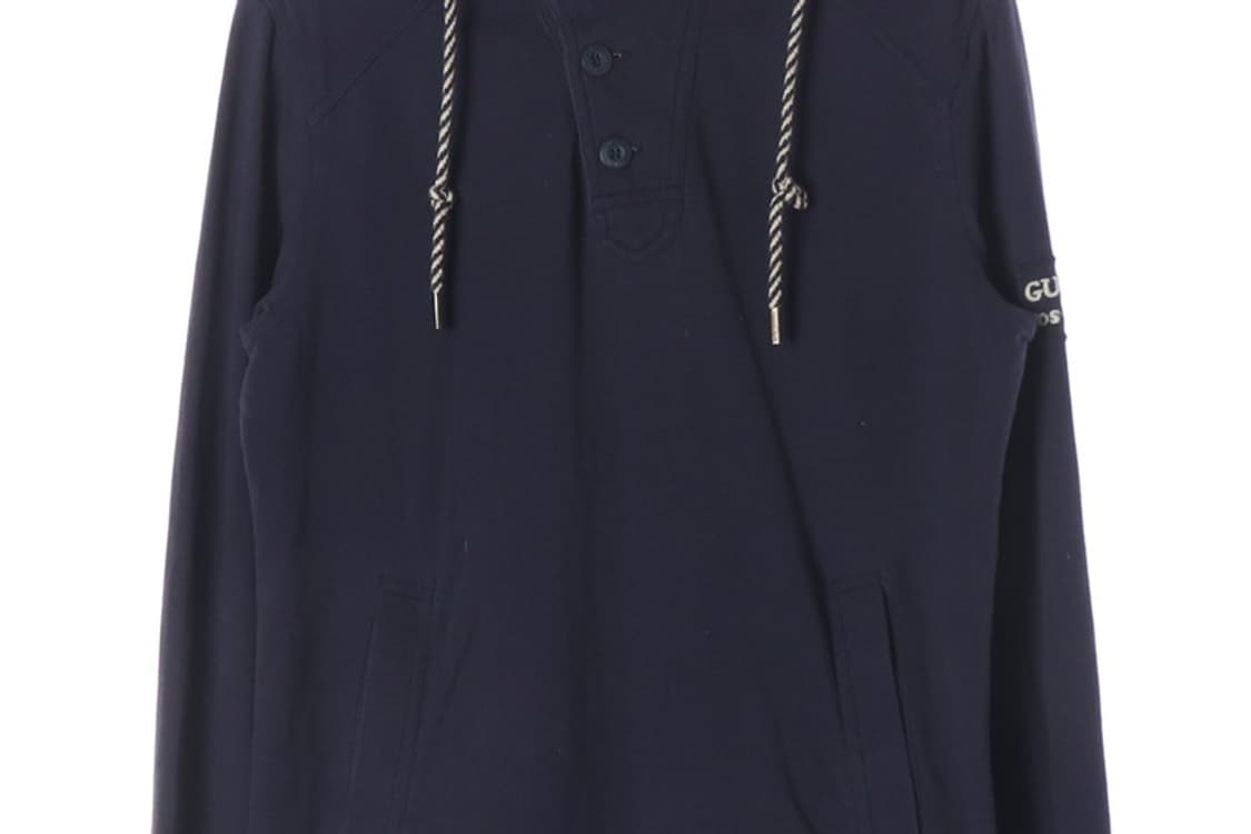 GUESS 하이넥 버튼 빈티지 후드티 M 상품이미지4