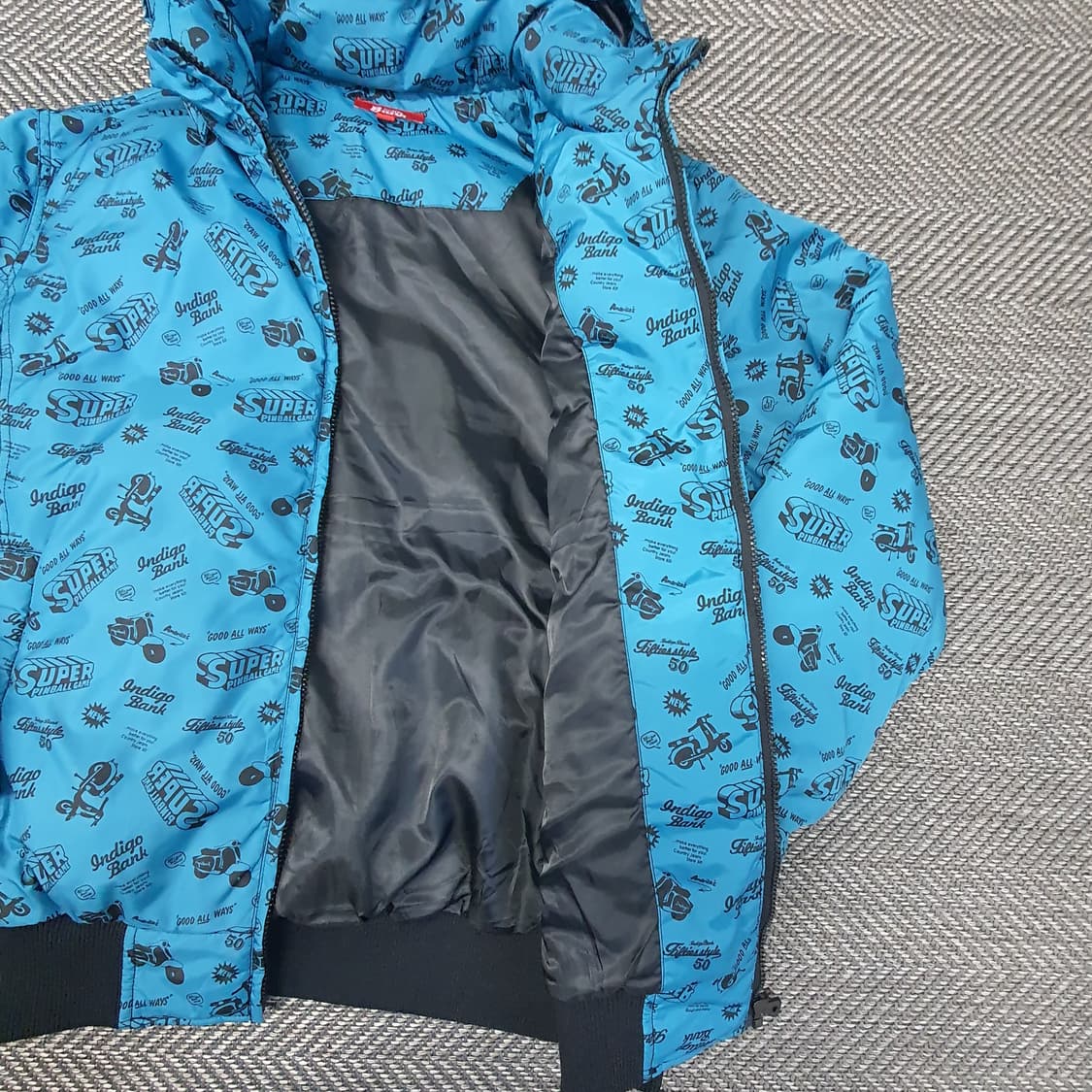 인디고뱅크 패턴 겨울 패딩 남자105 상품이미지5