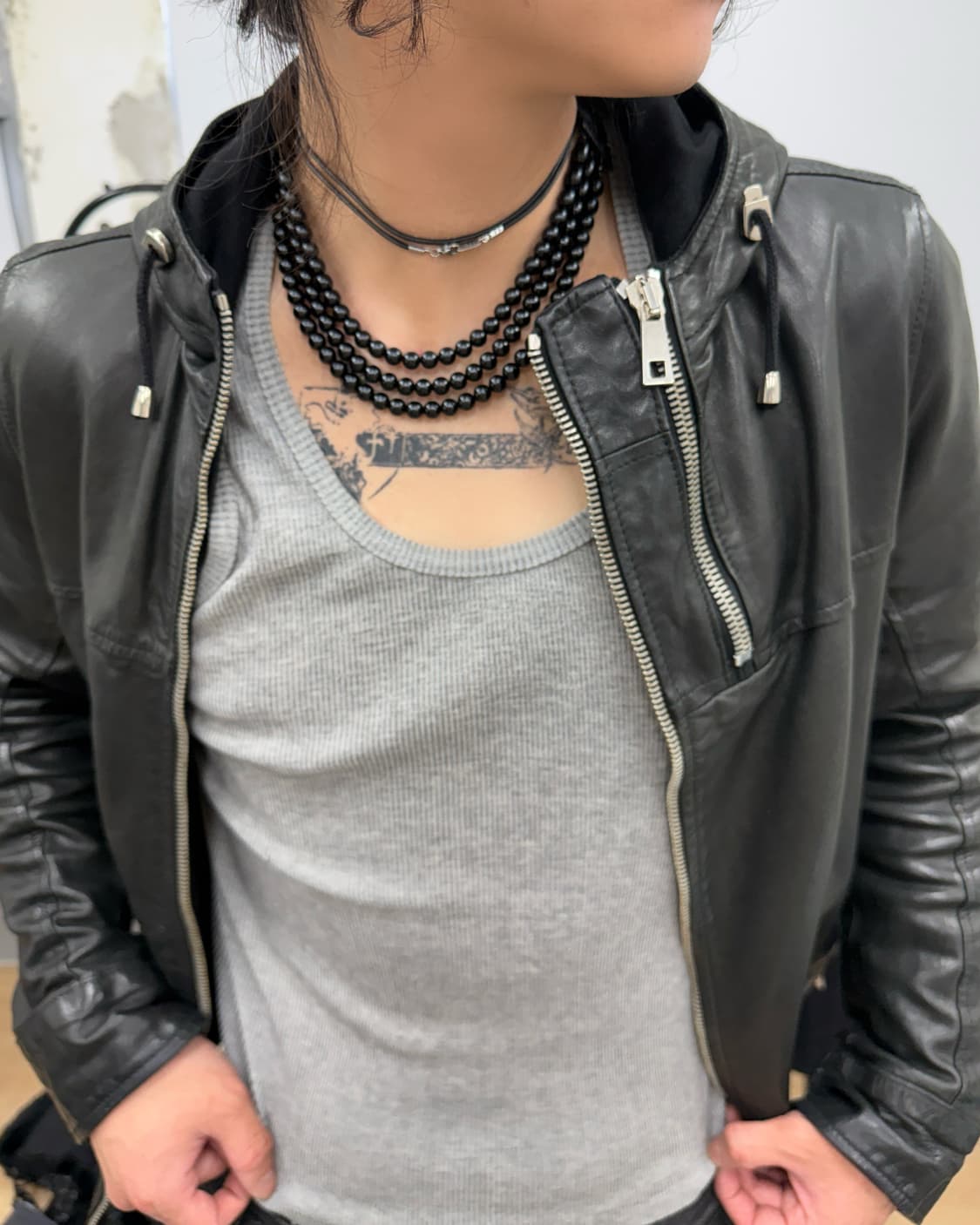 언더커버 03AW “Paper Doll” 펄 비드 초커 상품이미지3