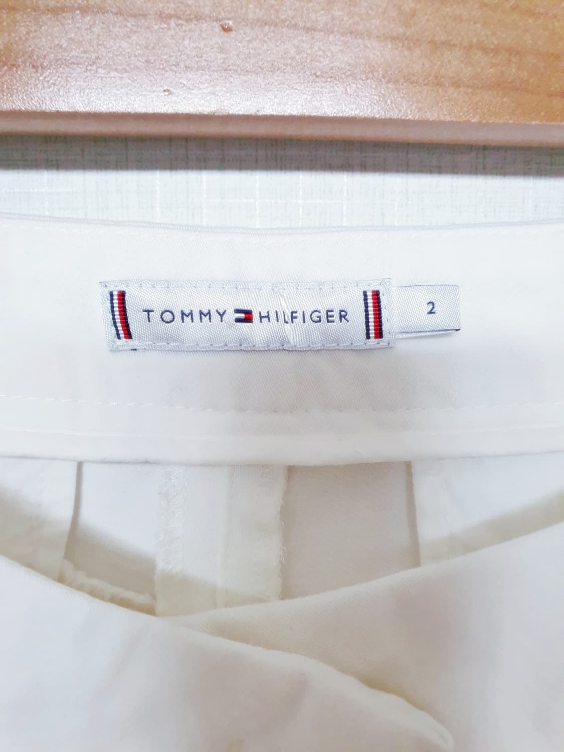 타미힐피거 스트레치코튼 팬츠 55 화이트 S 상품이미지3