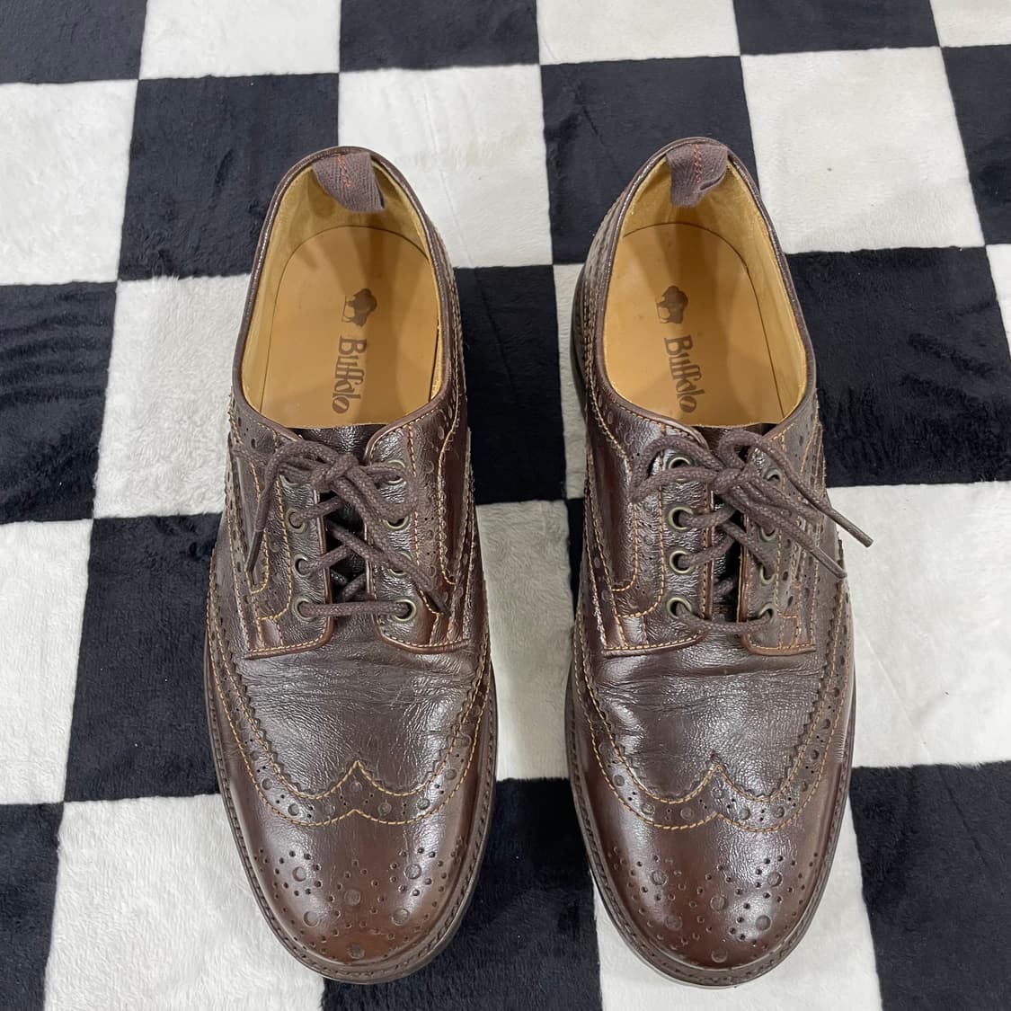 버팔로 브라운 윙팁 더비 슈즈 270mm 상품이미지2