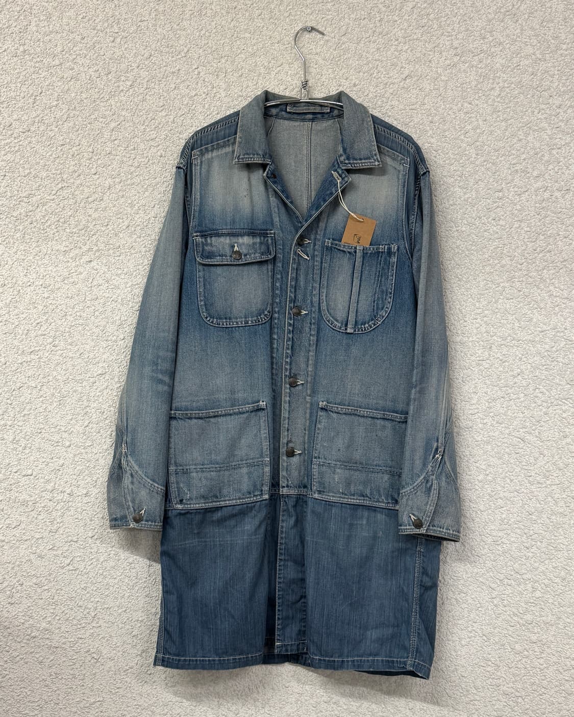 미하라 야스히로 워시드 데님/샴브레이 코트 상품이미지1