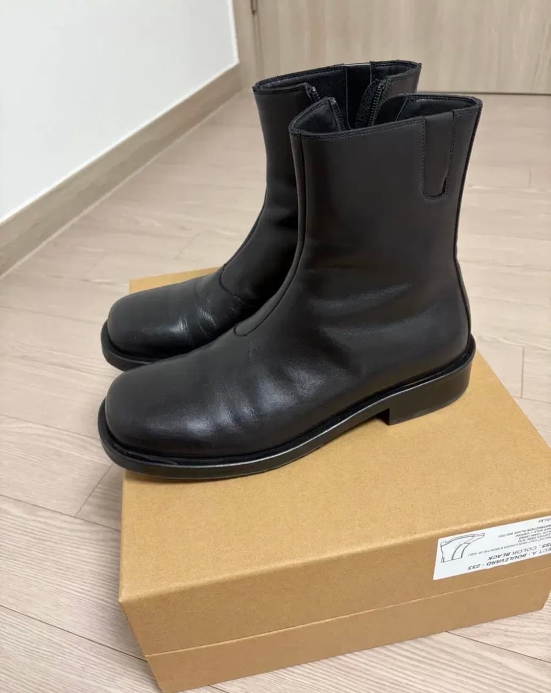 킨치 233 블랙 레더 부츠 255 상품이미지2