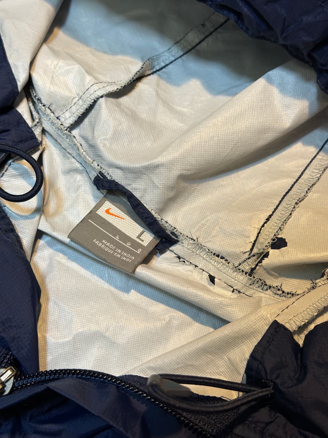 나이키 09-10 아스날 후디 바람막이 네이비 상품이미지3