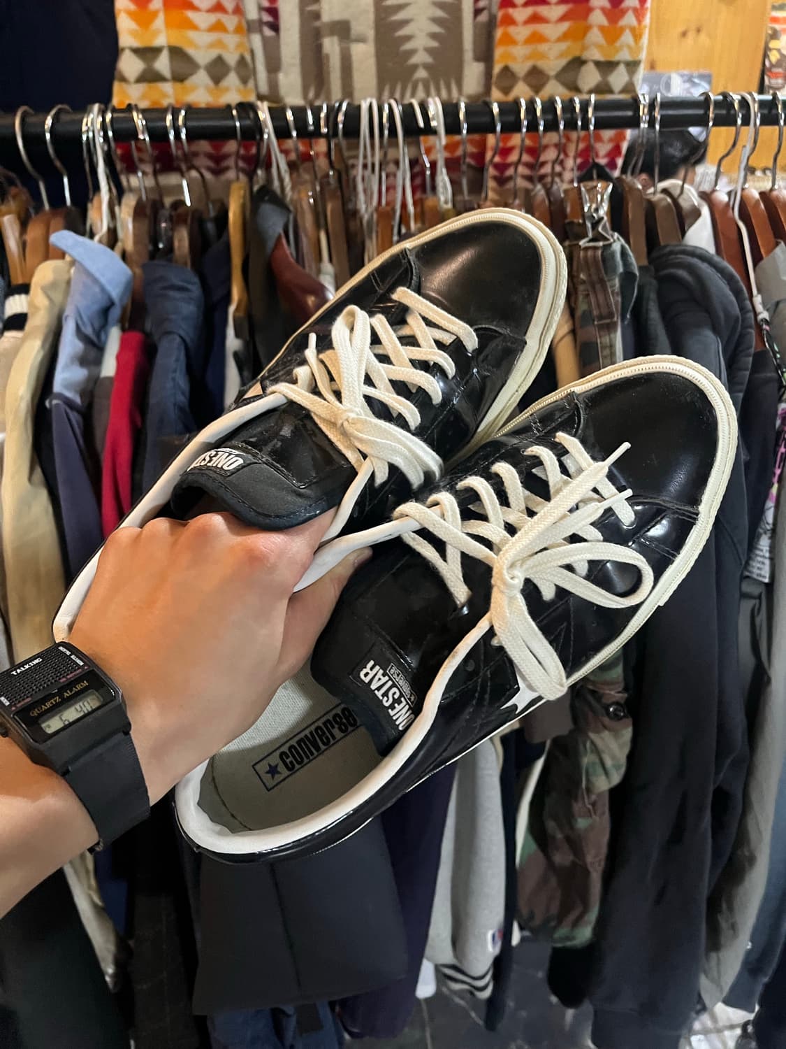 Converse One Star Ox HanByeol Black 300 상품이미지3