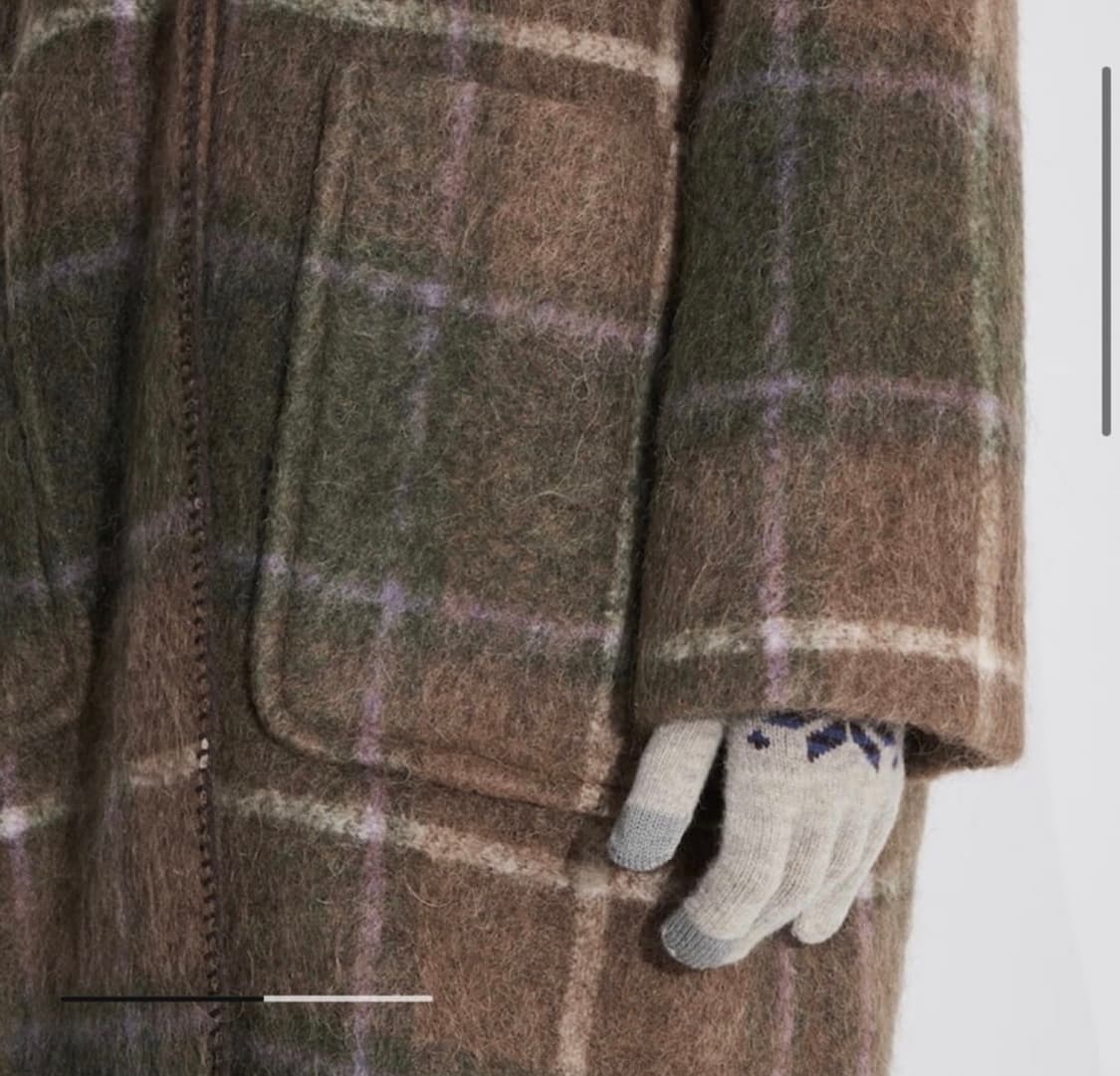 비이커 오리지널 알파카 후드 더플 코트 브라운 떡볶이 코트 상품이미지6