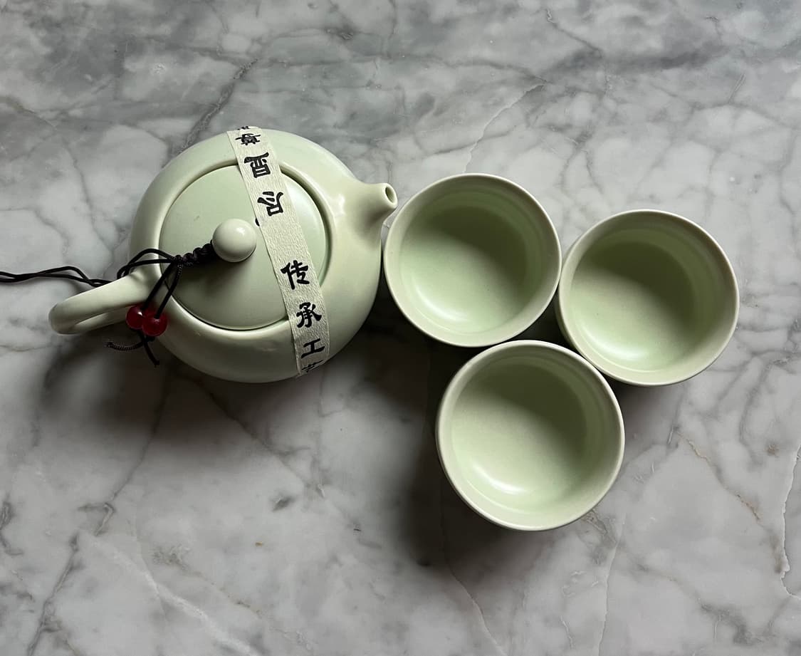오리엔탈 동양풍 고전 엔틱 빈티지 중국 다기 찻잔 세트  상품이미지1