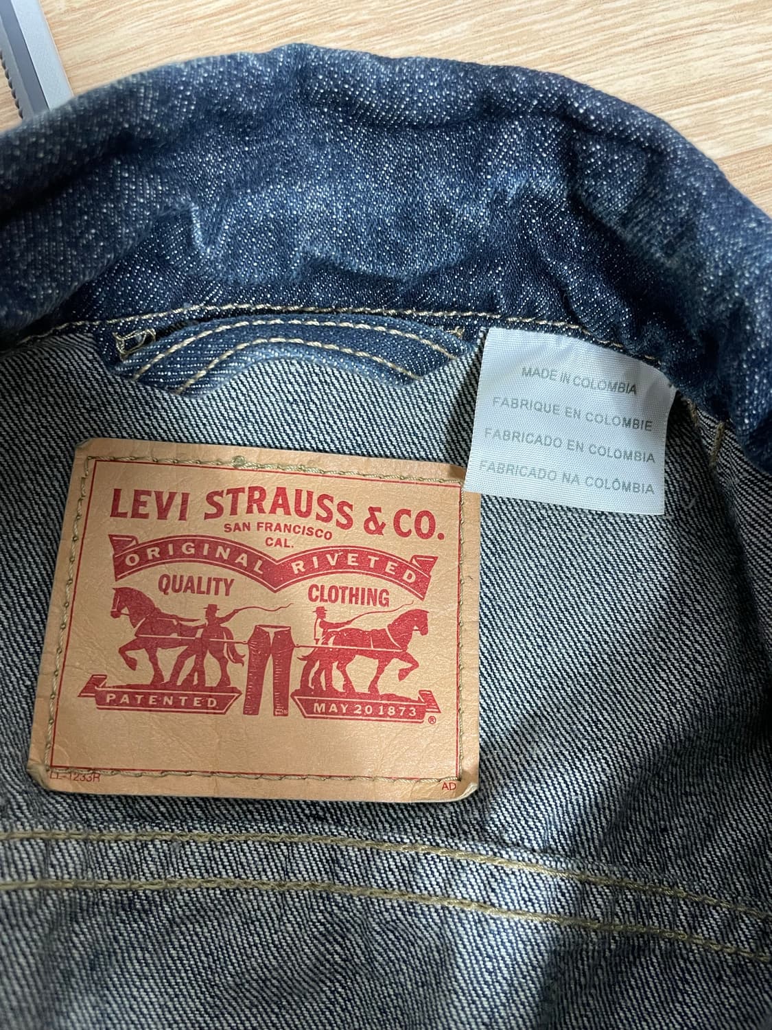 리바이스 데님 트러커 재킷 다크 블루 상품이미지3