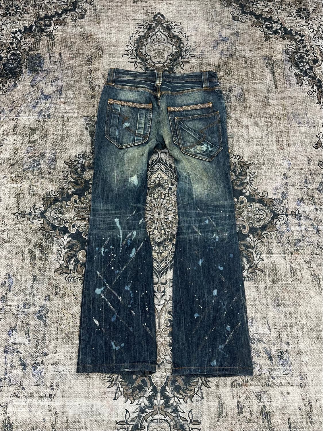 Semantic design Python paint wash jeans 상품이미지4