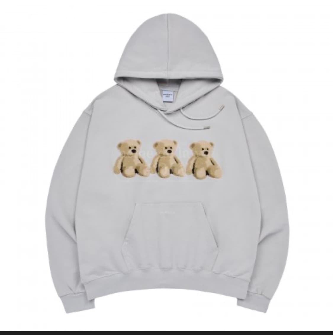 아크메드라비 BEAR HOODIE LIGHT GREY 상품이미지1