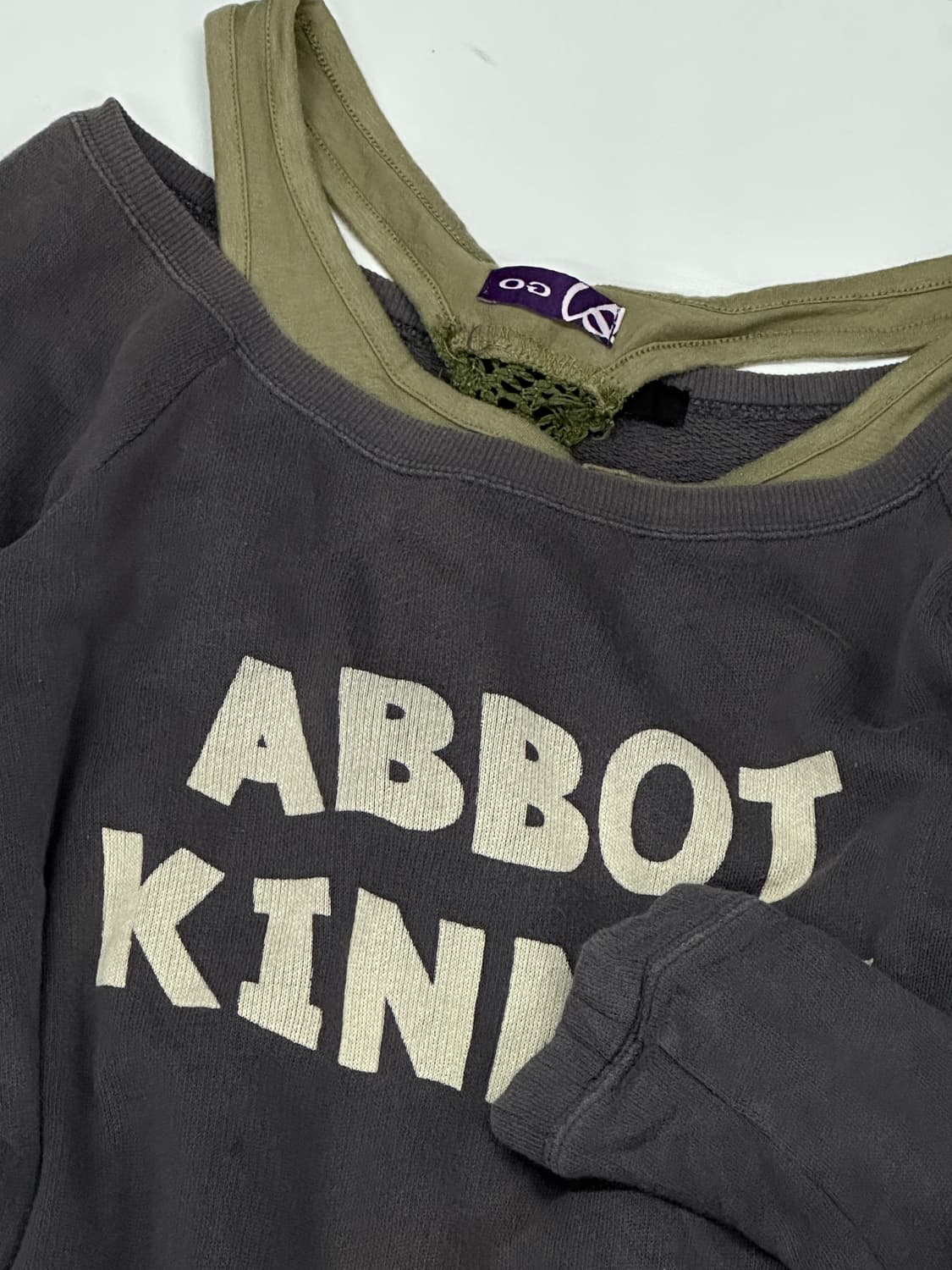 🩶나나깔 보헤미안 코디세트🩶 그런지 슬리브리스 맨투맨 스커트 에스닉 상품이미지2