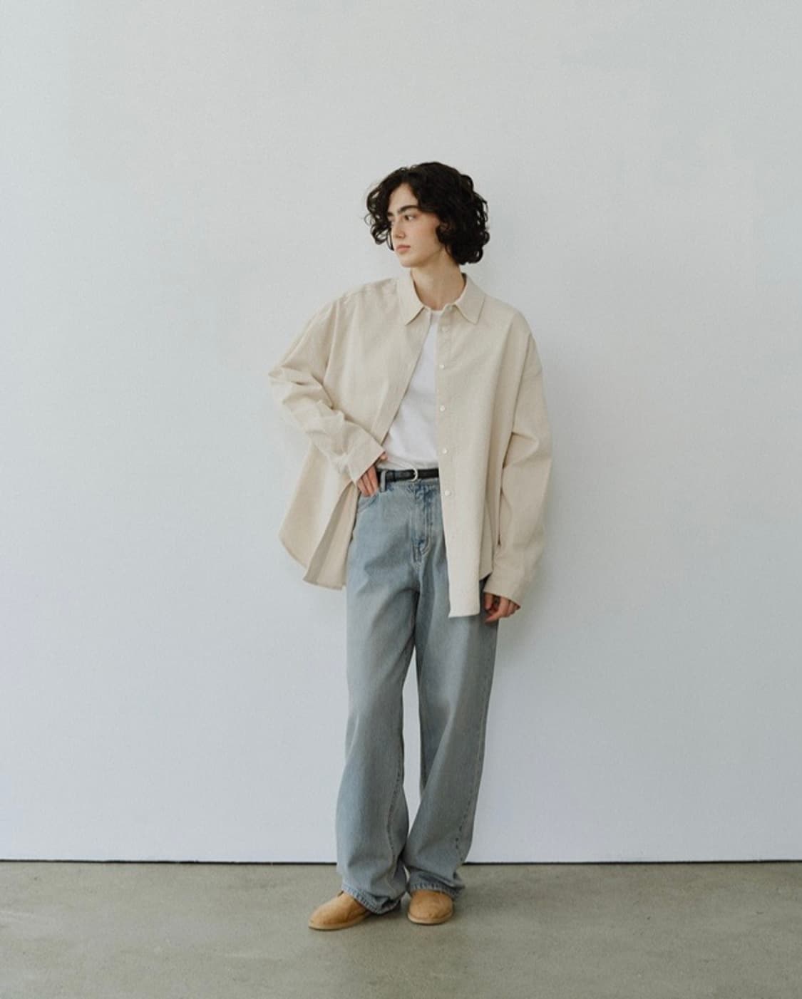 URAGO 유라고 Washed denim 워시드 루즈 데님 팬츠 청바지 상품이미지3
