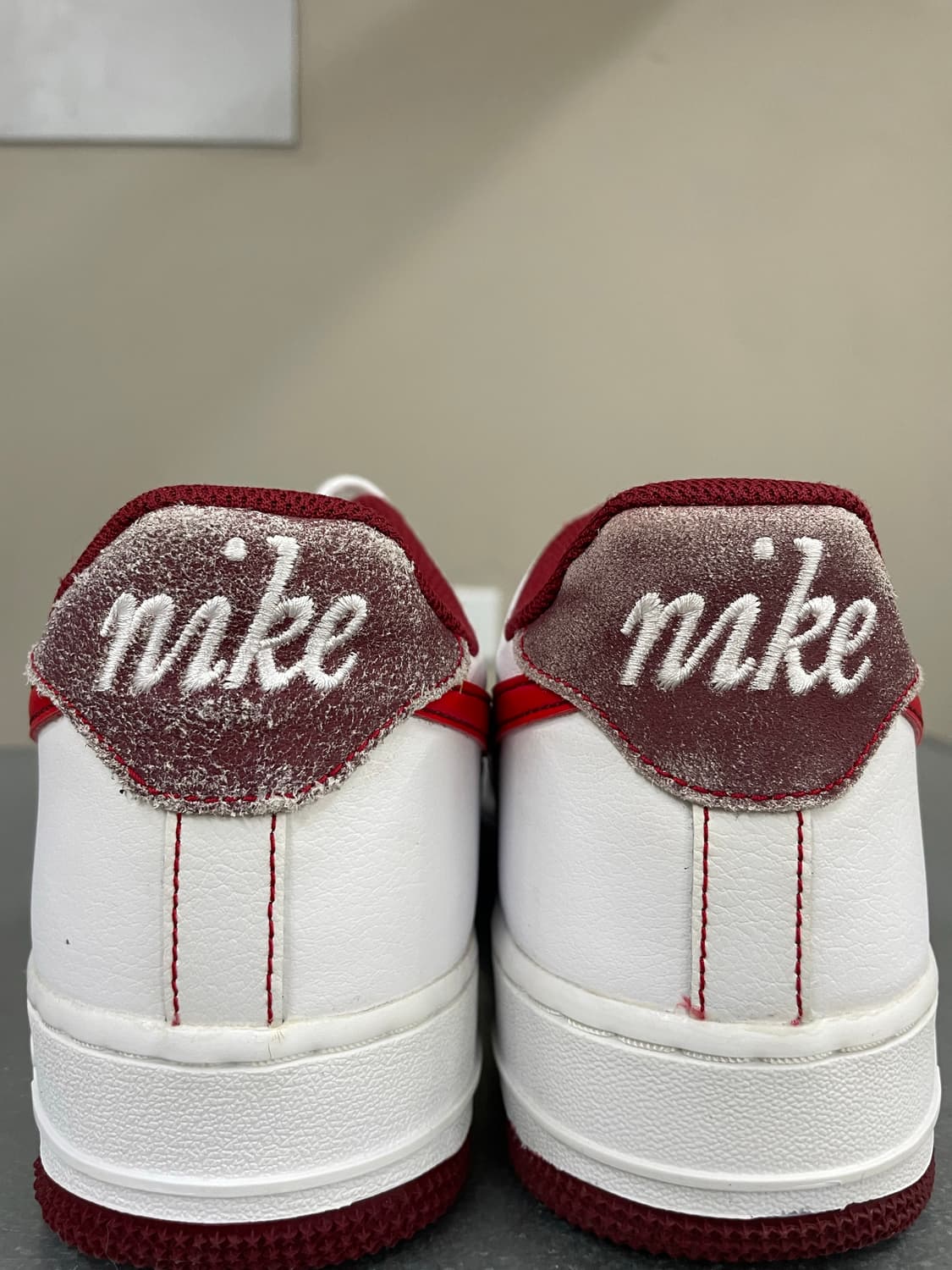 나이키 에어포스1 '07 화이트 팀 레드 265 상품이미지8