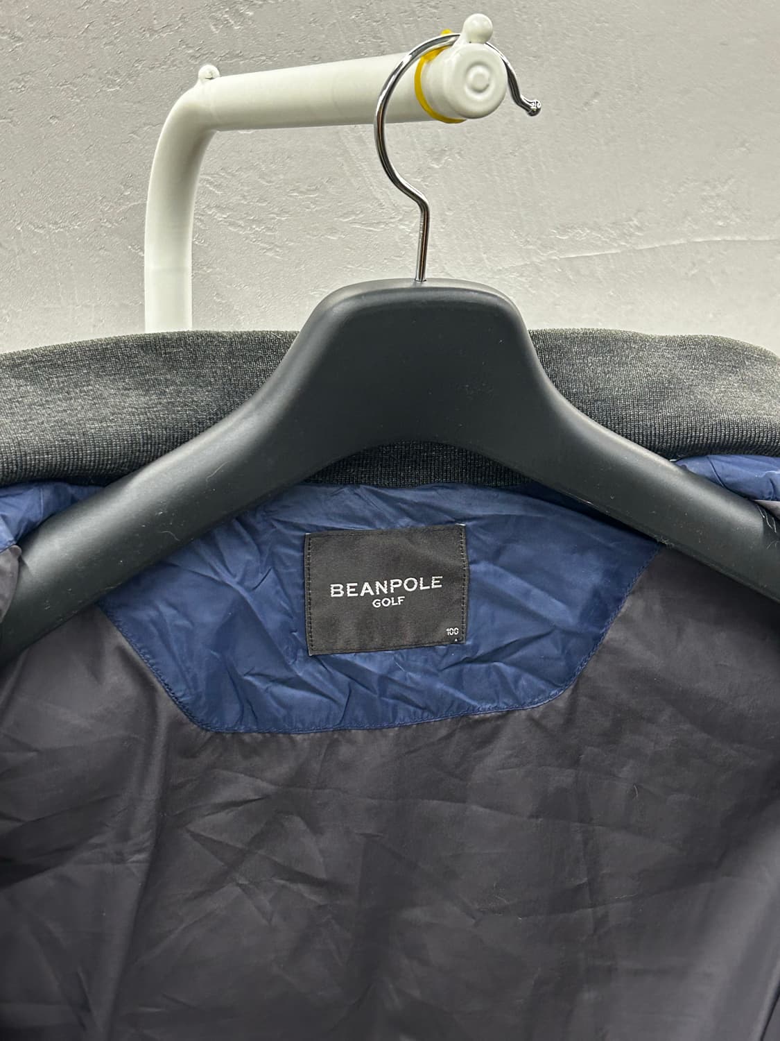 빈폴 골프(BEANPOLE) 네이비/회색 거위털 패딩 자켓 상품이미지5