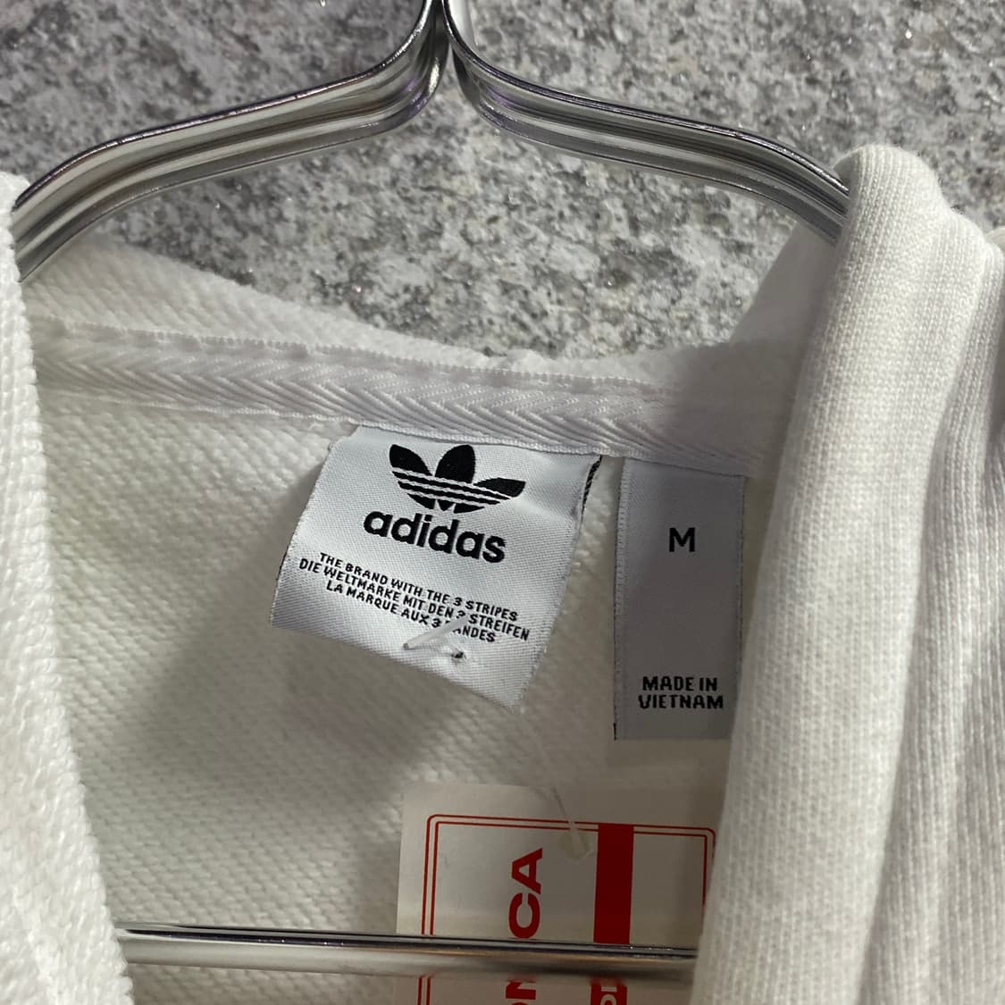 아디다스 미들로고 트랙탑 크롭 후드티 B3337 상품이미지3