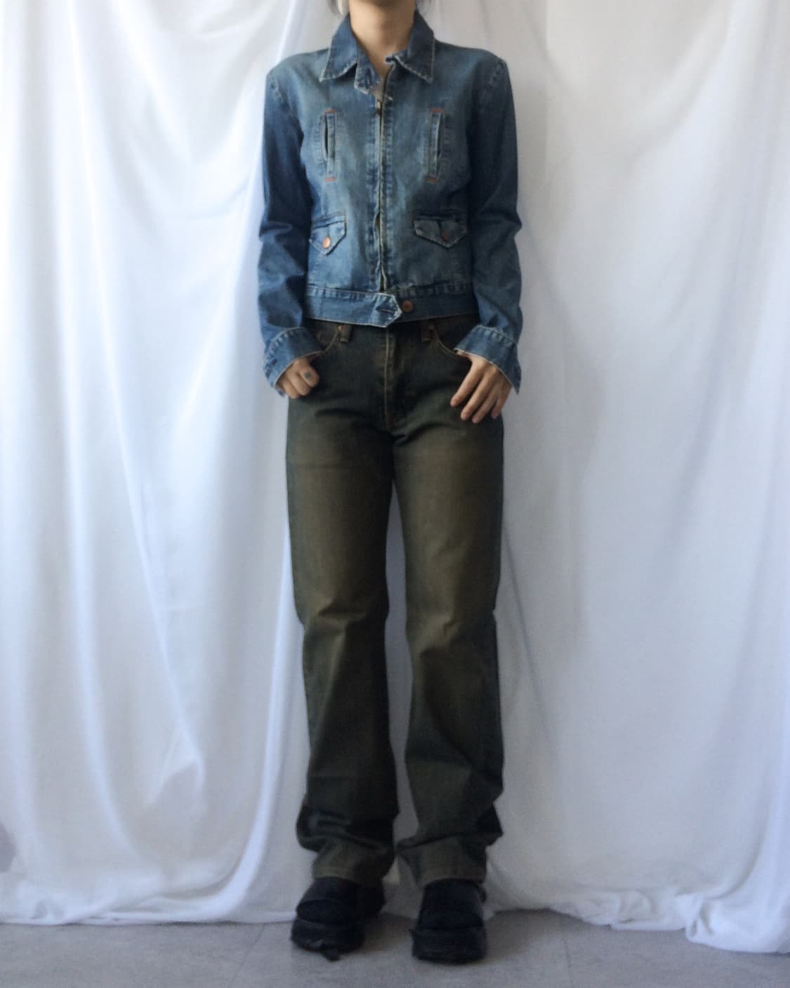 Washing denim jacket 상품이미지1