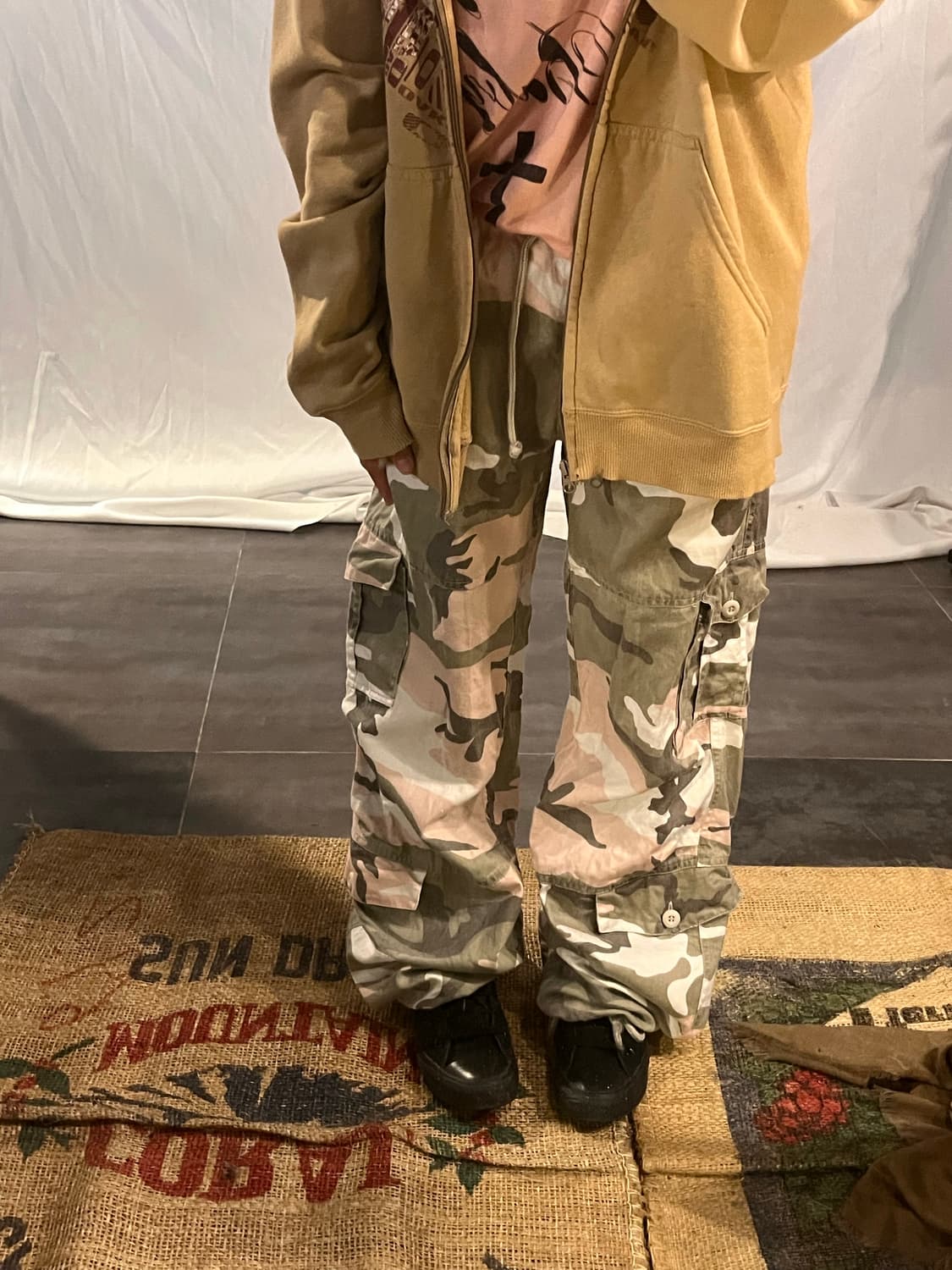 Pink camo string pants 상품이미지4