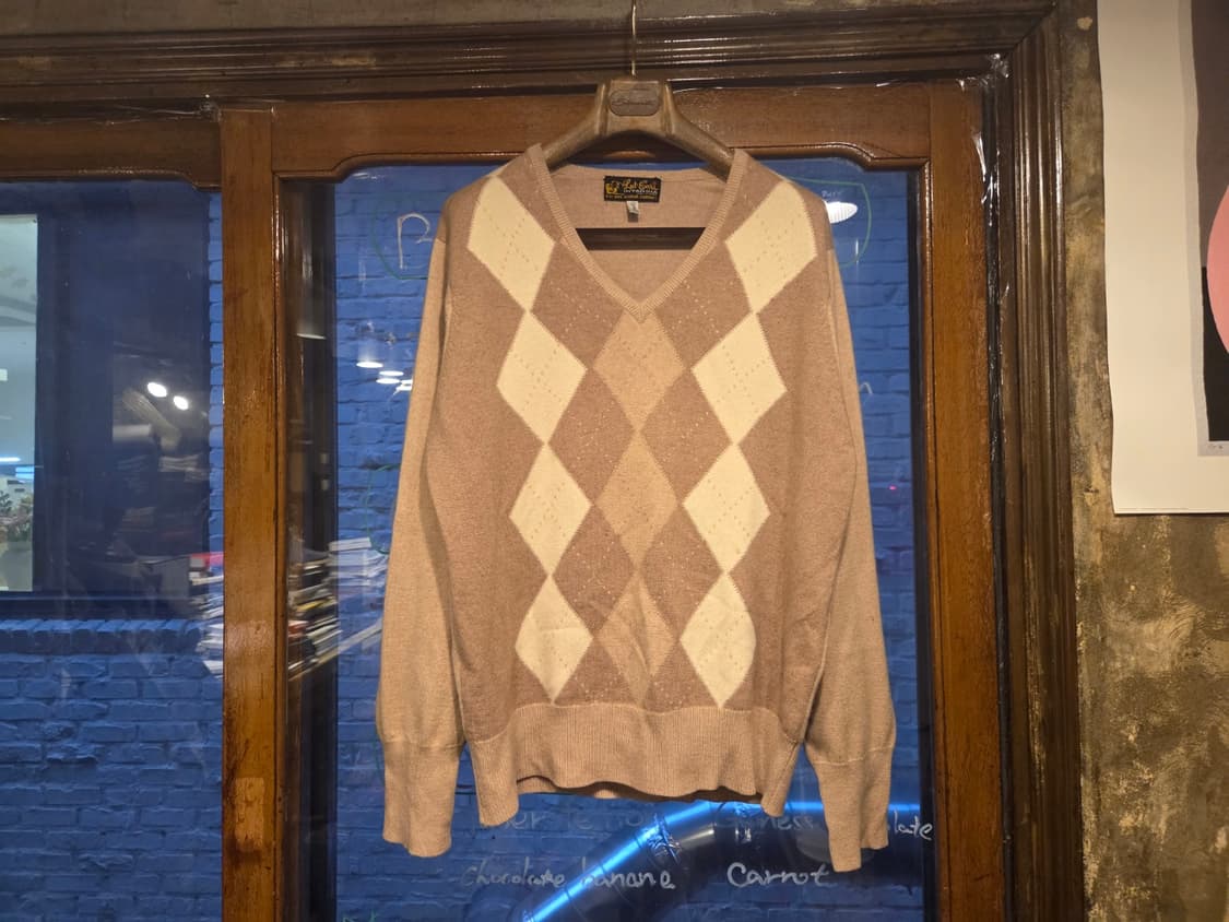 스코티시 인타르시아 캐시미어 니트 상품이미지1