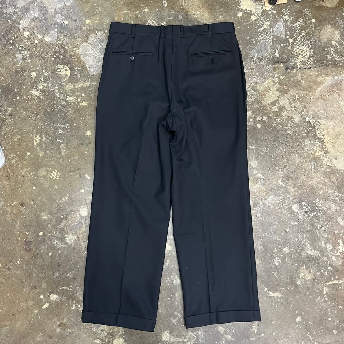 34) 입생로랑 와이드 투턱 울 슬랙스 바지 팬츠 상품이미지5