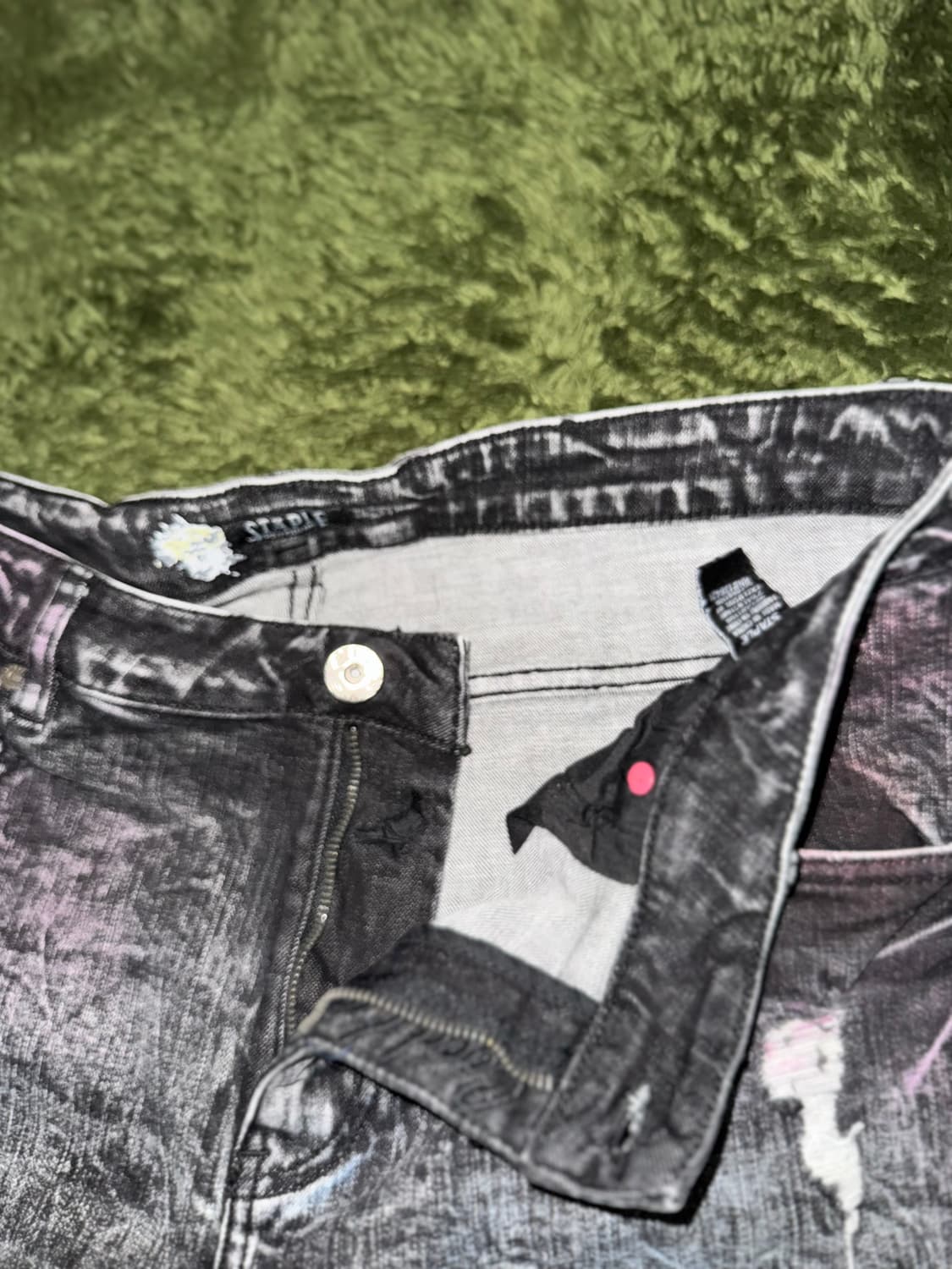 [36] STAPLE 스테이플 피죤 스프레이 디스트로이드 데님 팬츠 상품이미지4