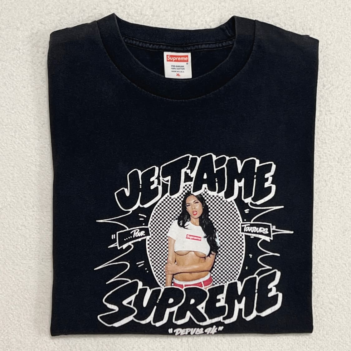 슈프림 07AW Tera Patrick Jet Aime 티셔츠 블랙 상품이미지4