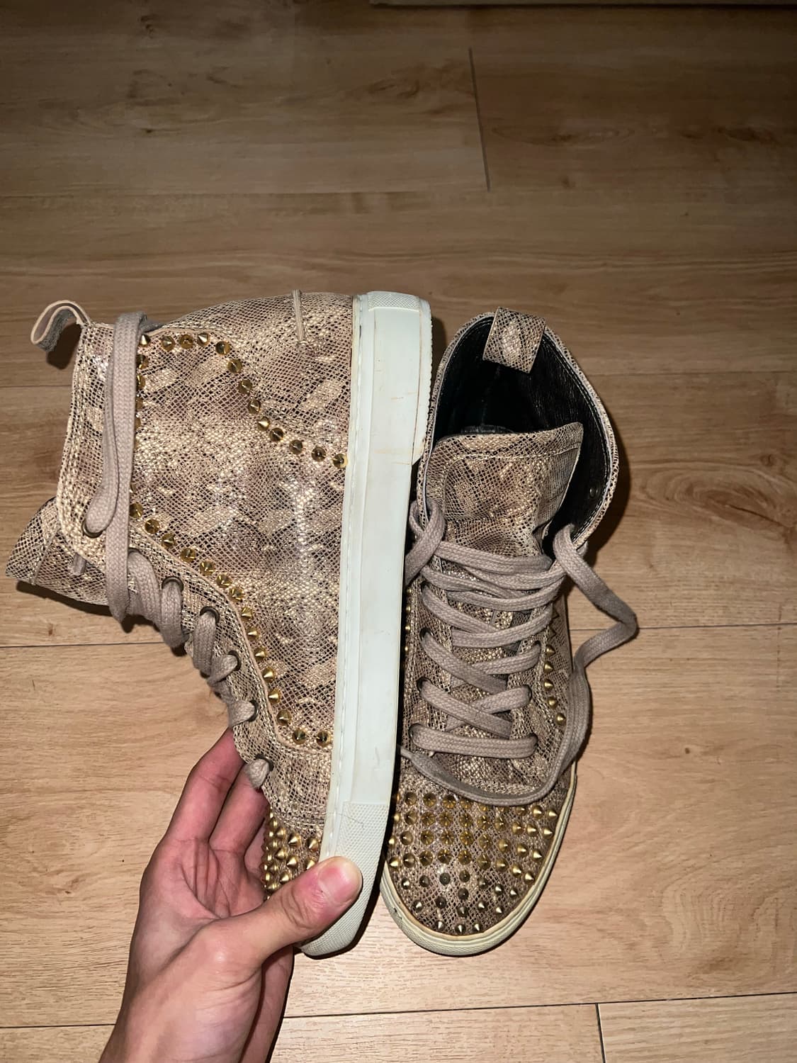 빈티지 뱀피 하이탑  상품이미지2