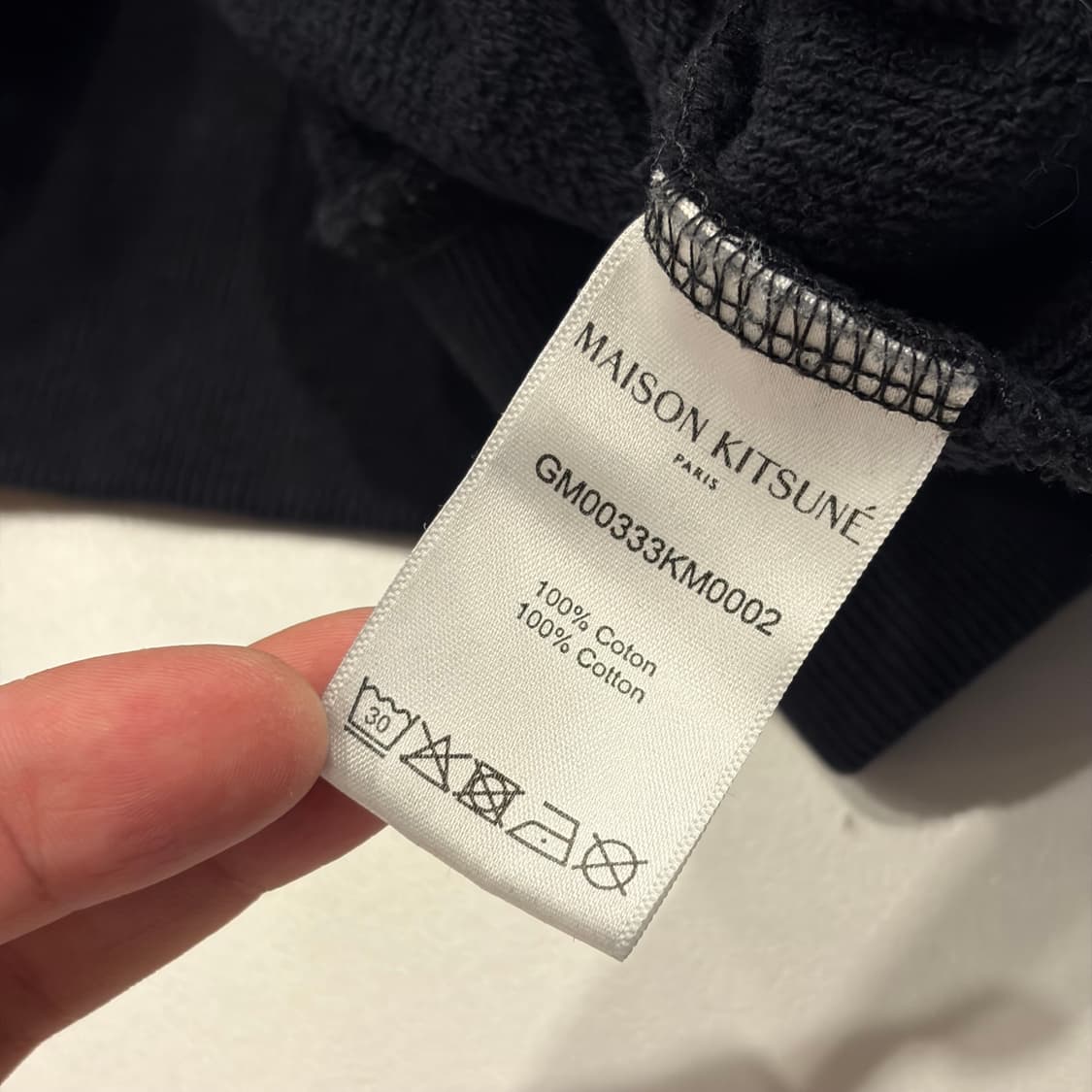 [XL] 메종키츠네 폭스 헤드 블랙 맨투맨 C200 상품이미지9