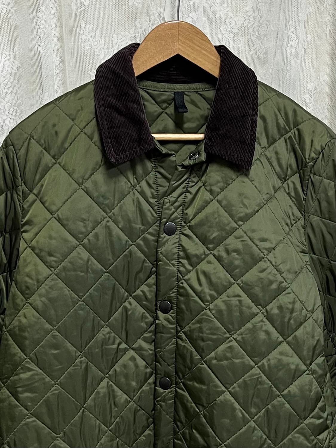 L) 바버 Babour 퀼팅 자켓 카키 상품이미지3