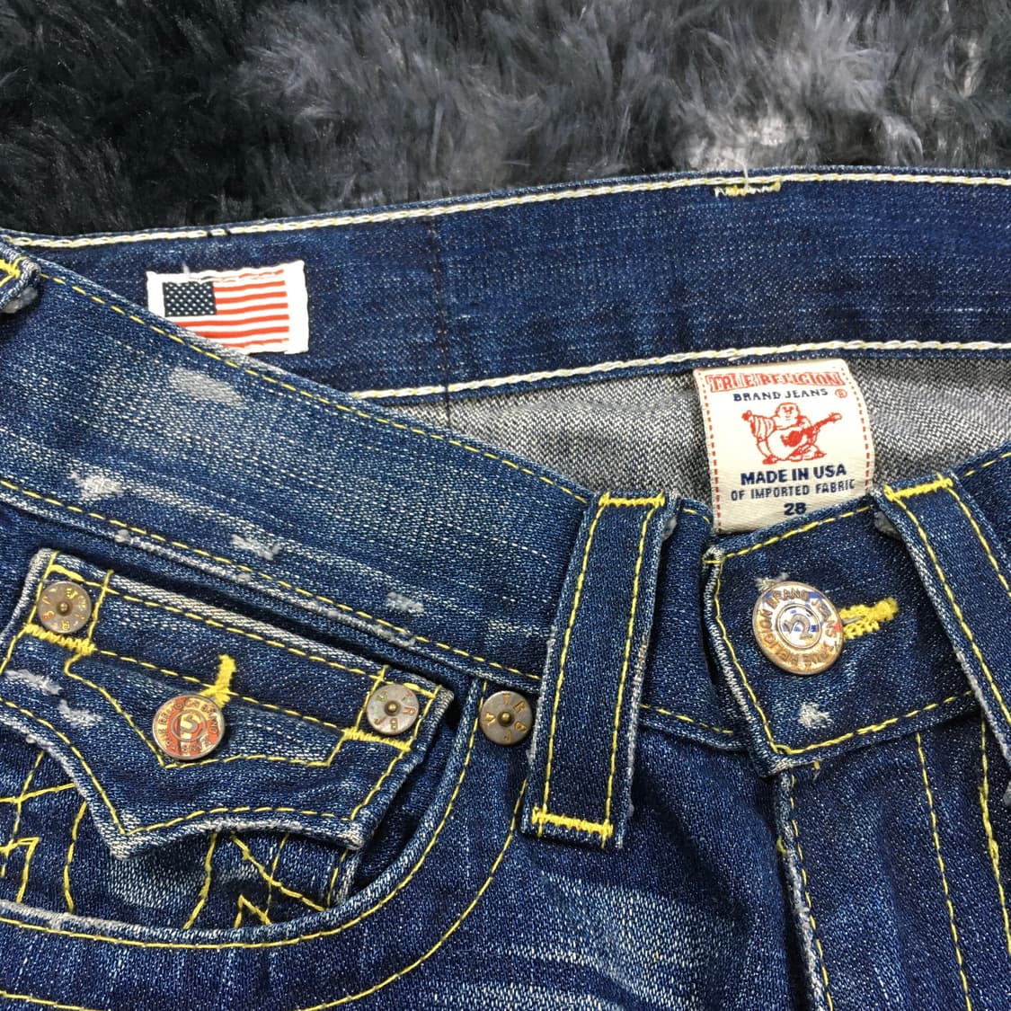 투티/0138 true religion 데미지 워싱 청바지 상품이미지3