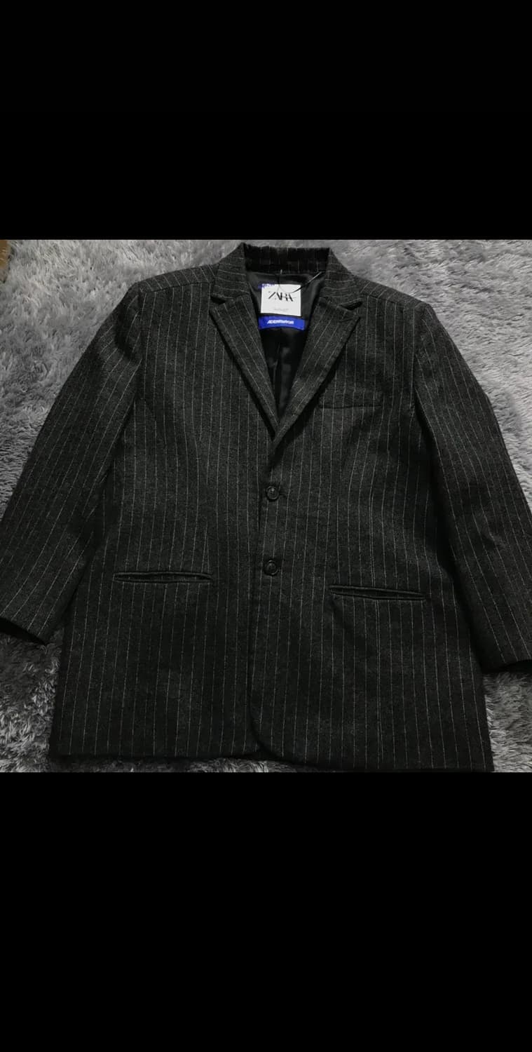 [[L, A급, 공용]@ 자라x아더에러 스트라이프 오버사이즈 블레이져 상품이미지1