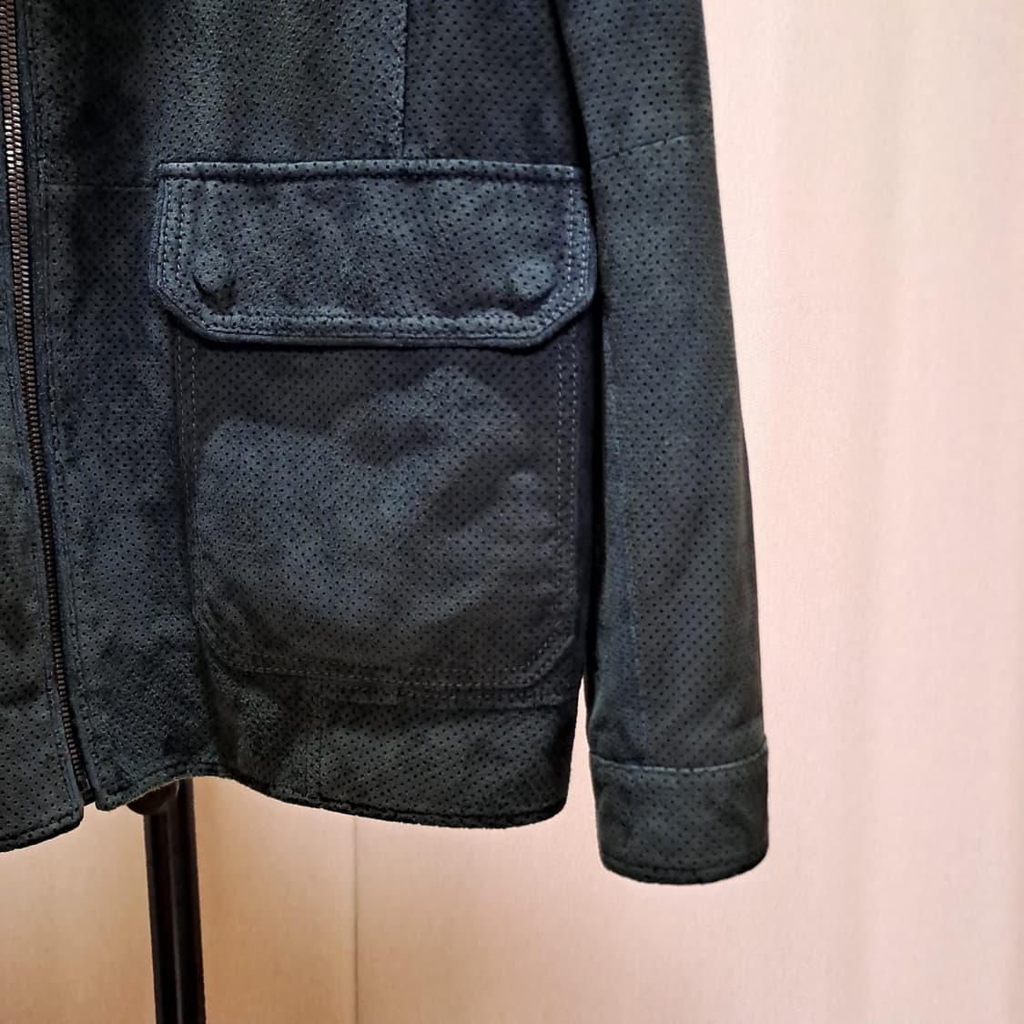 (택포) 빨질레리 양가죽 펀칭 스웨이드 자켓 95 A909 상품이미지3