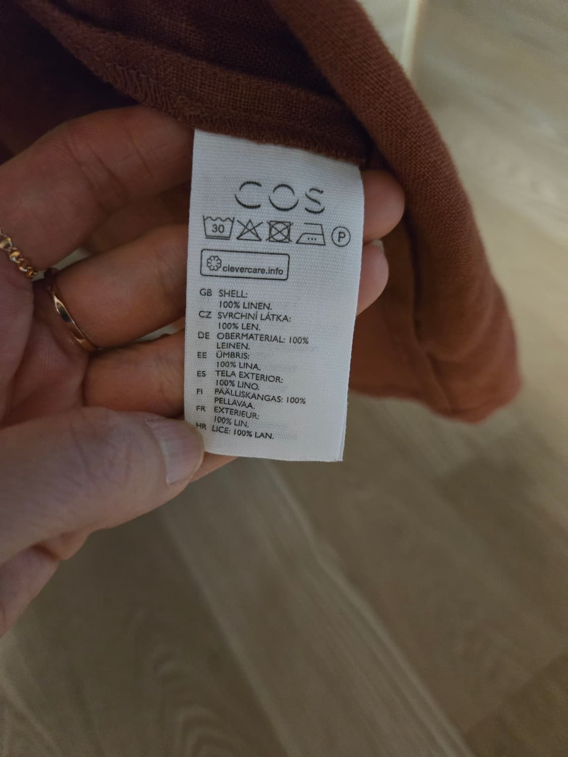 [s] COS 코스 루즈핏 린넨 롱 원피스 상품이미지5