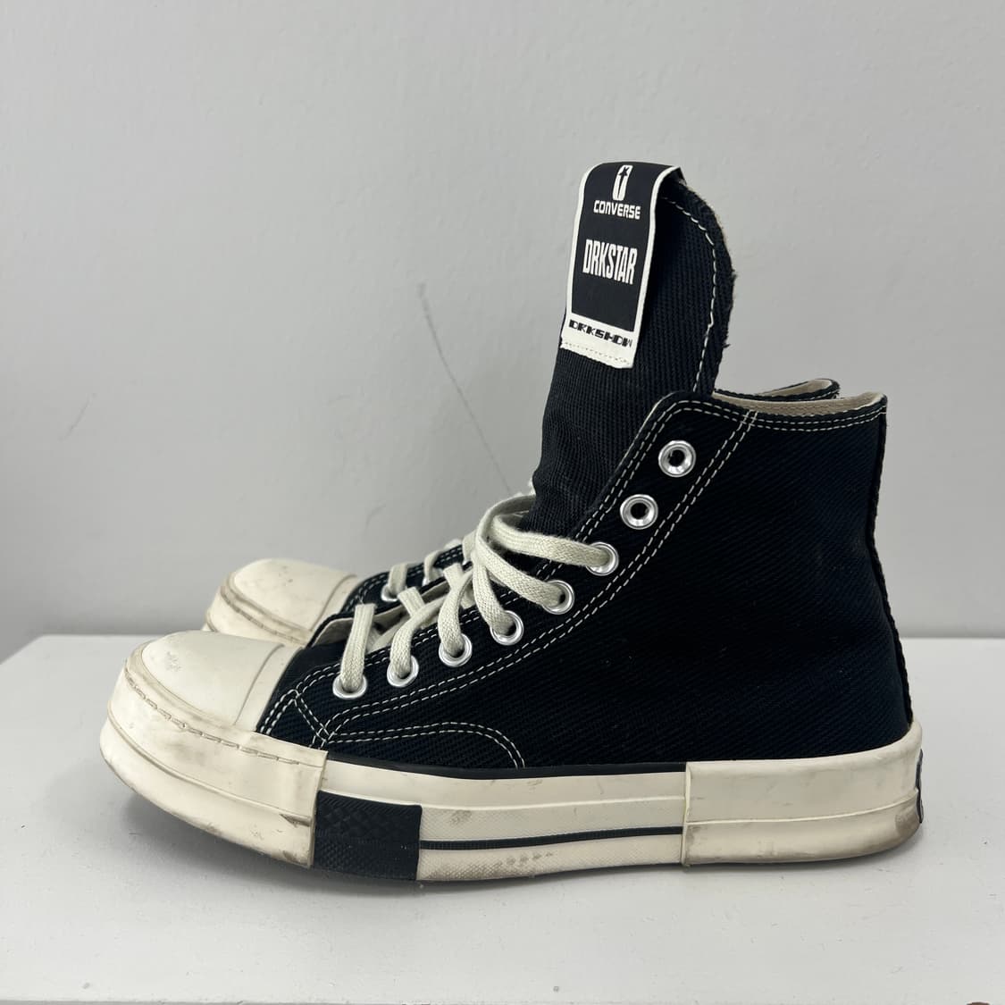 컨버스 x 릭오웬스 다크쉐도우 다크스타 척 70 하이 블랙 41 상품이미지5