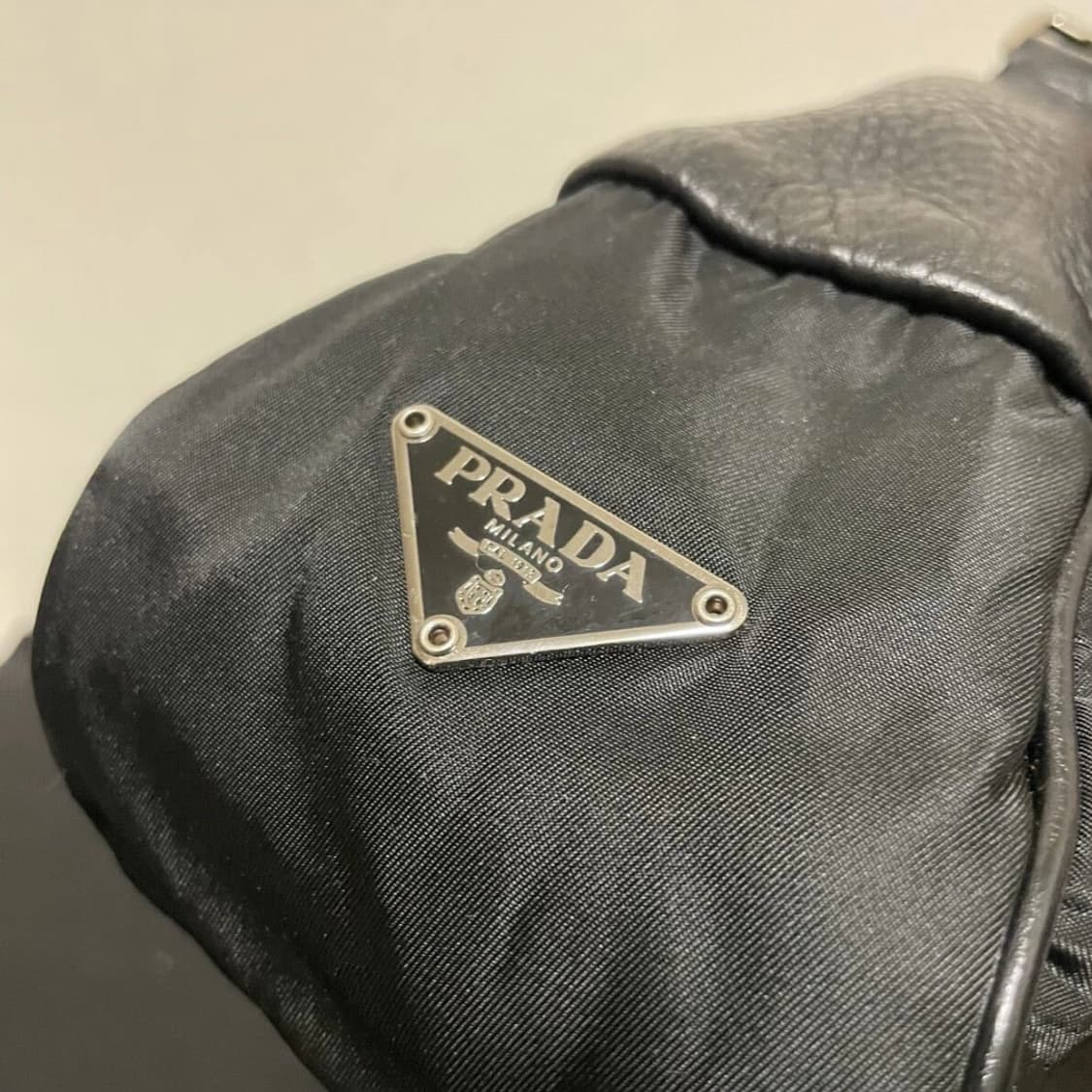 정품 프라다 빈티지 포코노 은장 사이드로고 호보백 숄더백 상품이미지7
