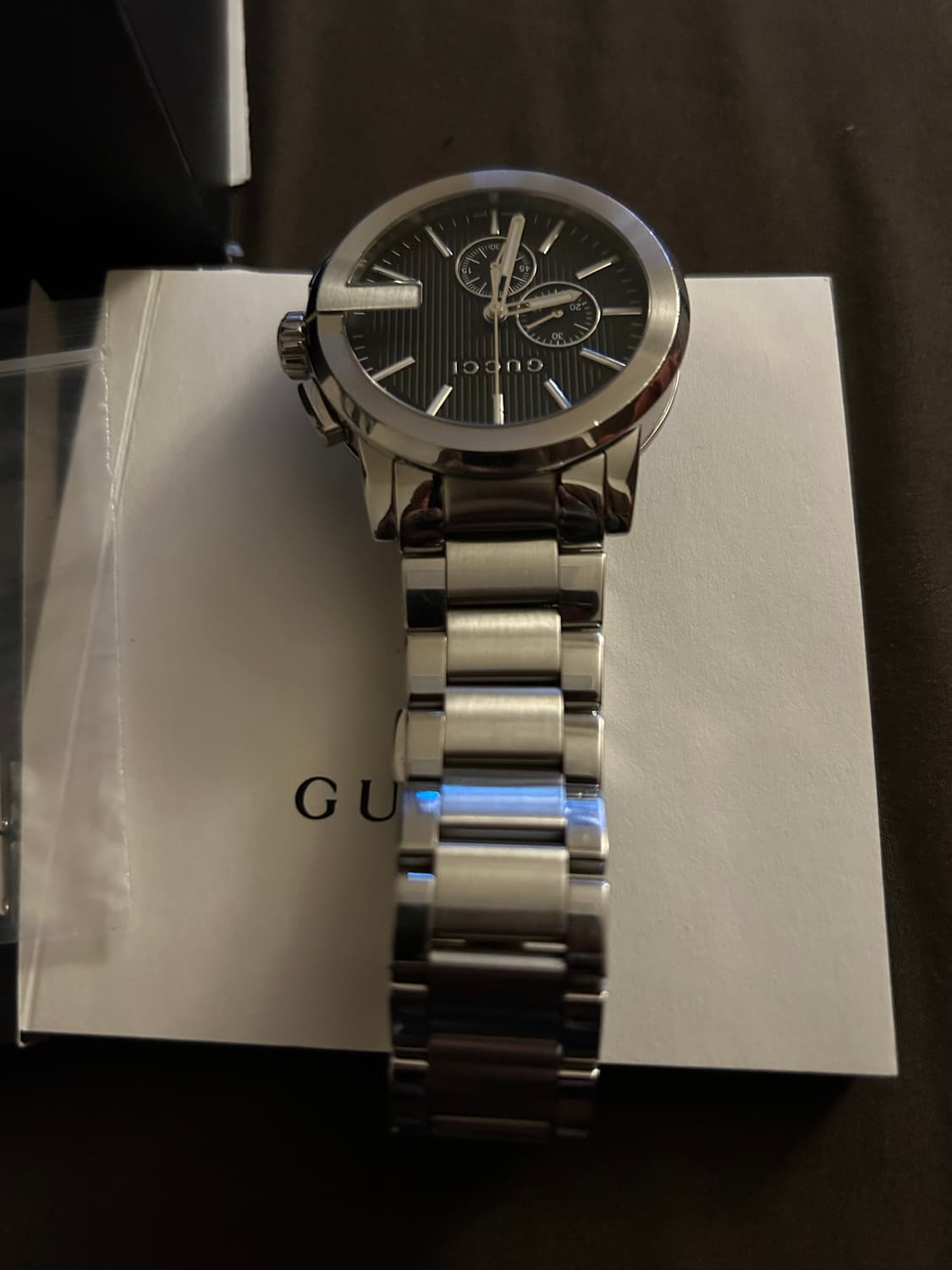 구찌 크로노 메탈 시계 상품이미지7