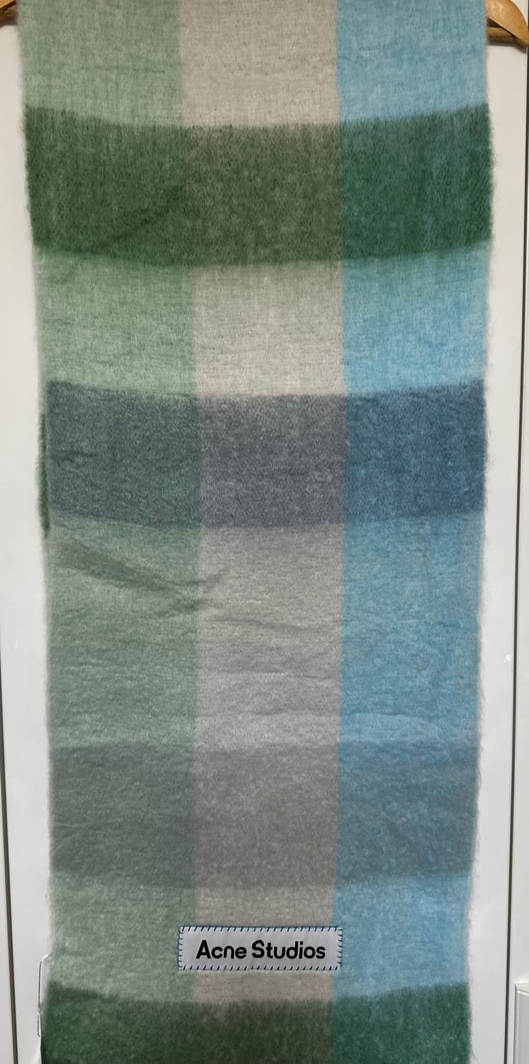 아크네 스튜디오 체크 모헤어울머플러 남여공용 상품이미지6